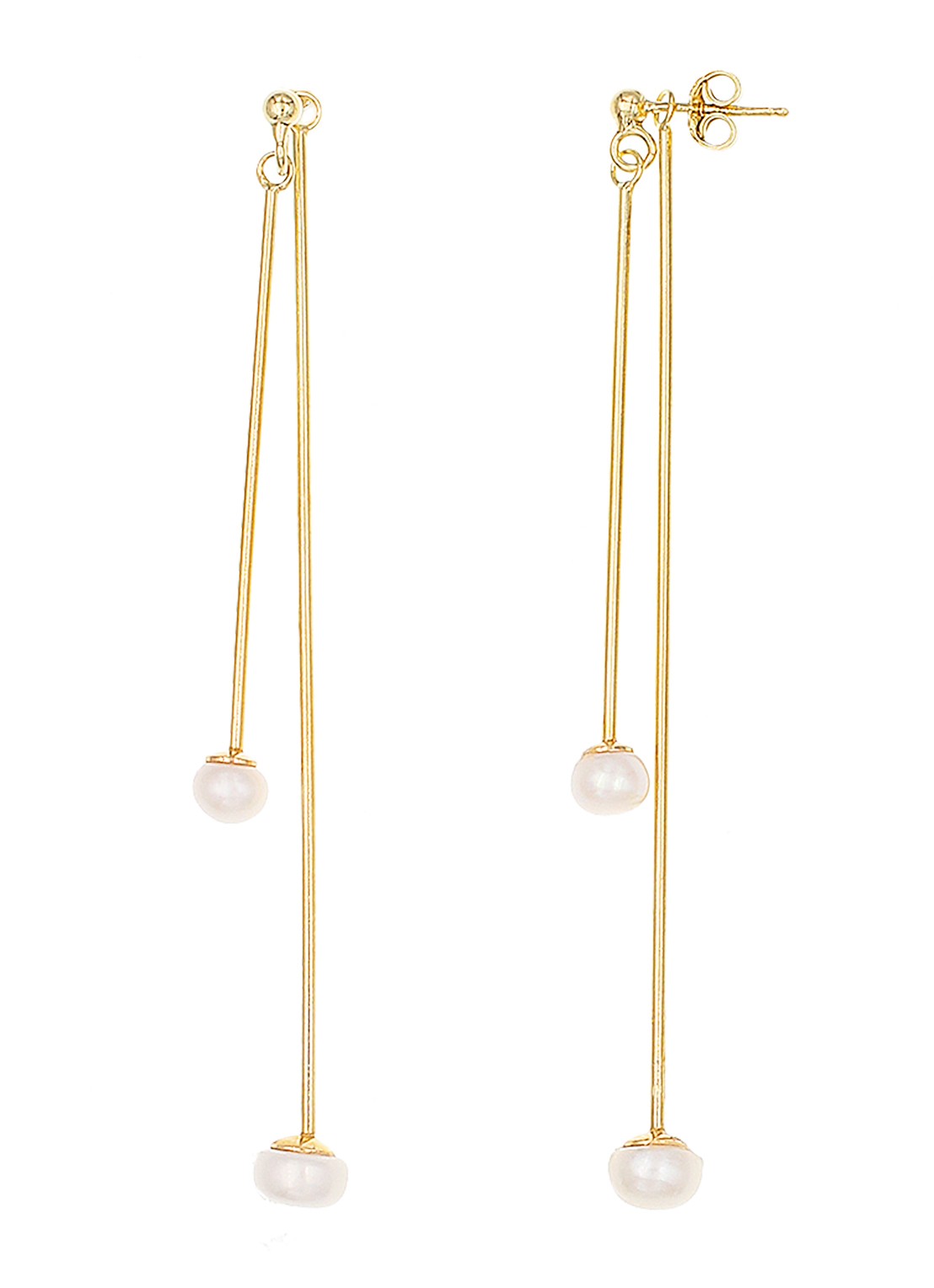Casa Jewelry Gilardo oorstekers verguld - voorkant goud