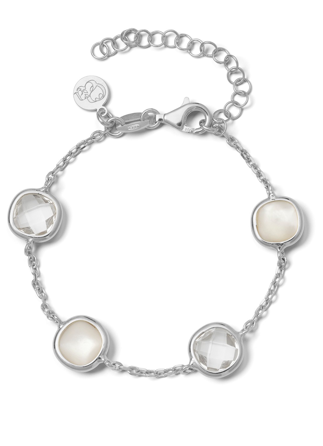 Casa Jewelry Grace armband van zilver - voorkant zilver