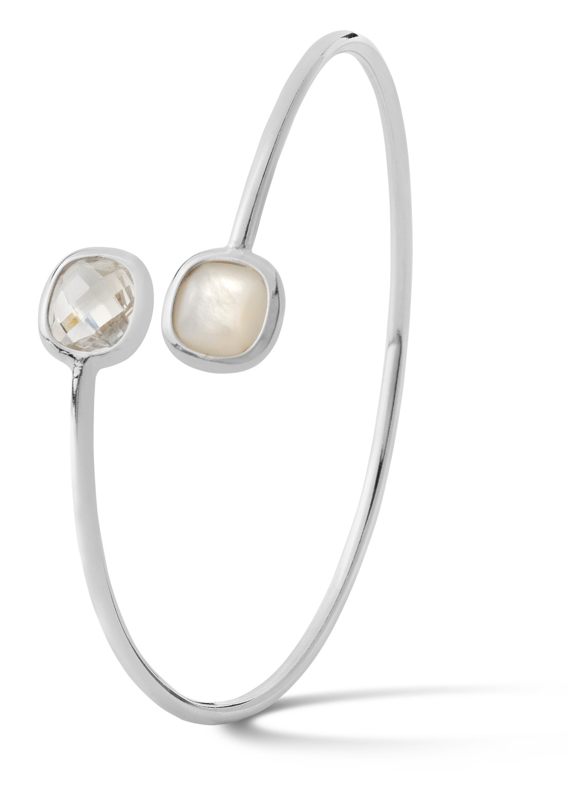 Casa Jewelry Grace bangle van zilver  - voorkant zilver