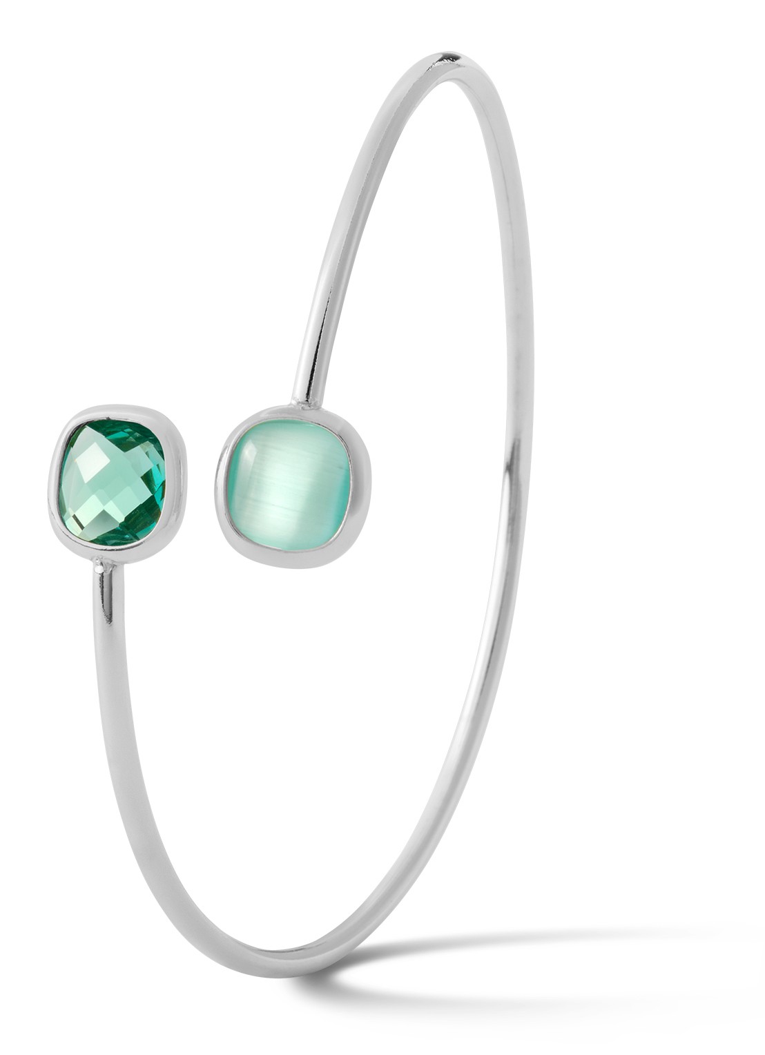 Casa Jewelry Grace bangle van zilver - voorkant zilver