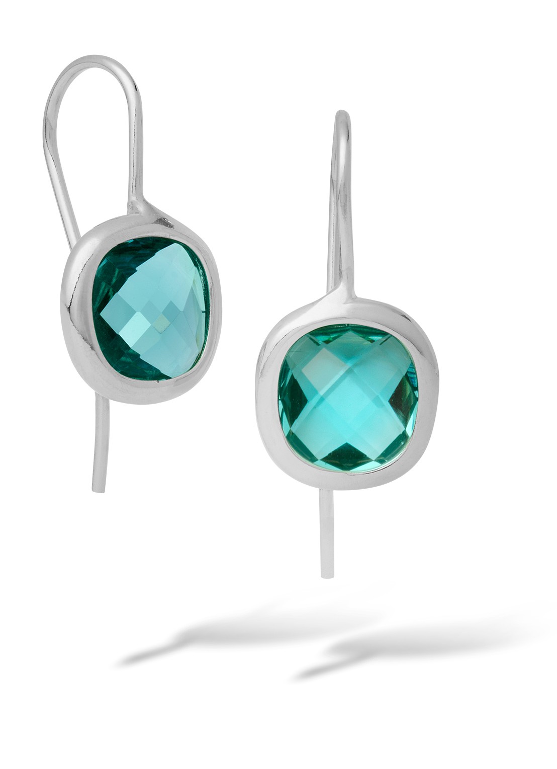 Casa Jewelry Grace oorhangers van zilver  - voorkant zilver