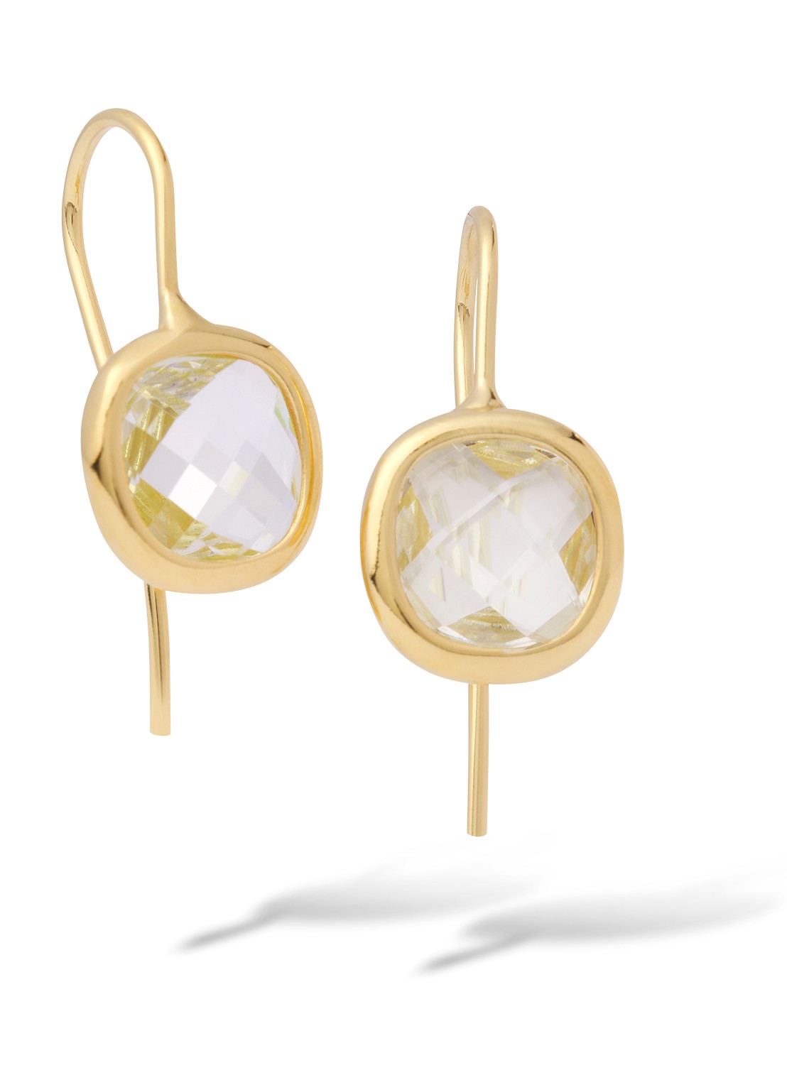 Casa Jewelry Grace oorhangers verguld  - voorkant goud
