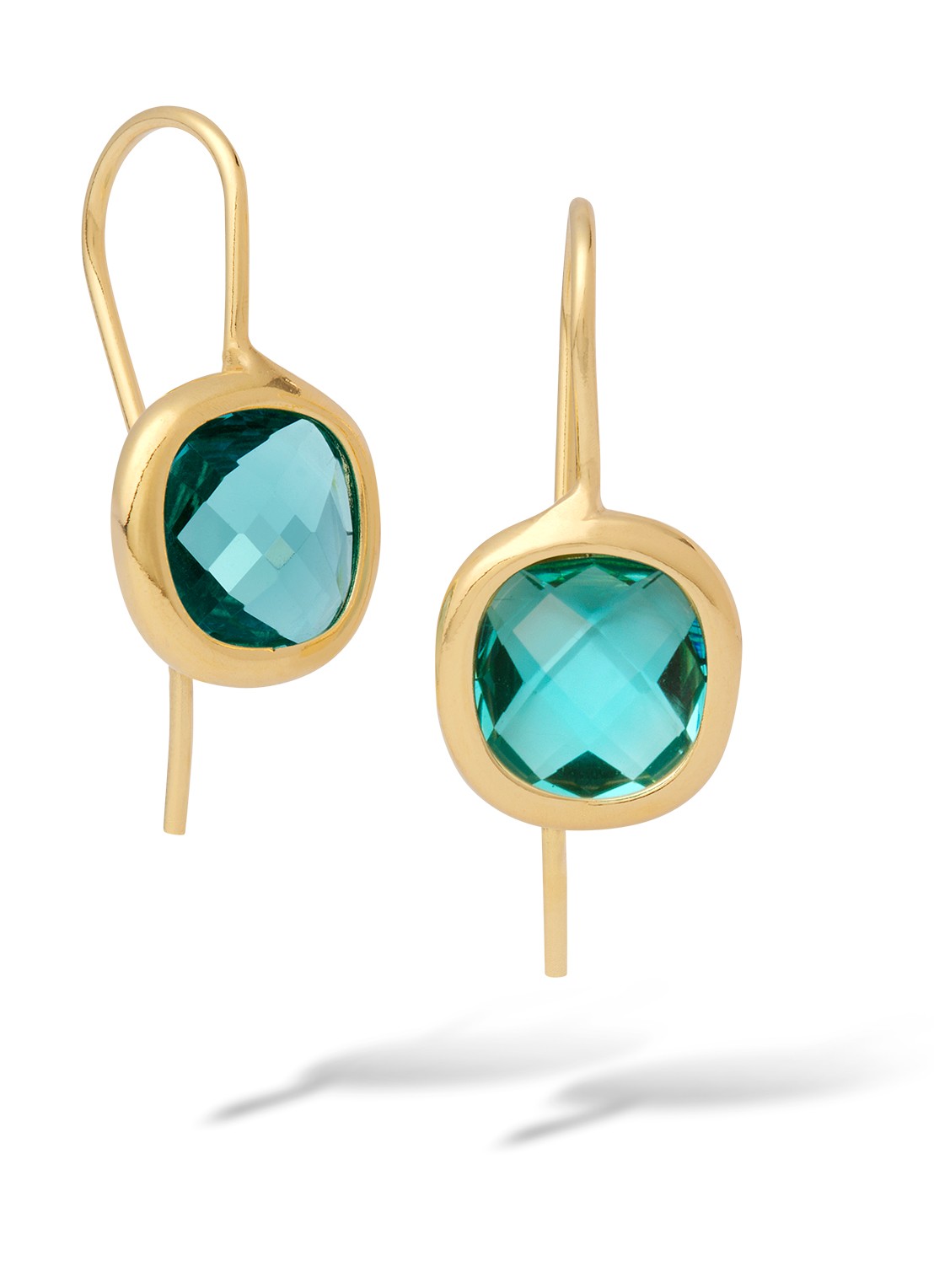 Casa Jewelry Grace oorhangers verguld  - voorkant goud