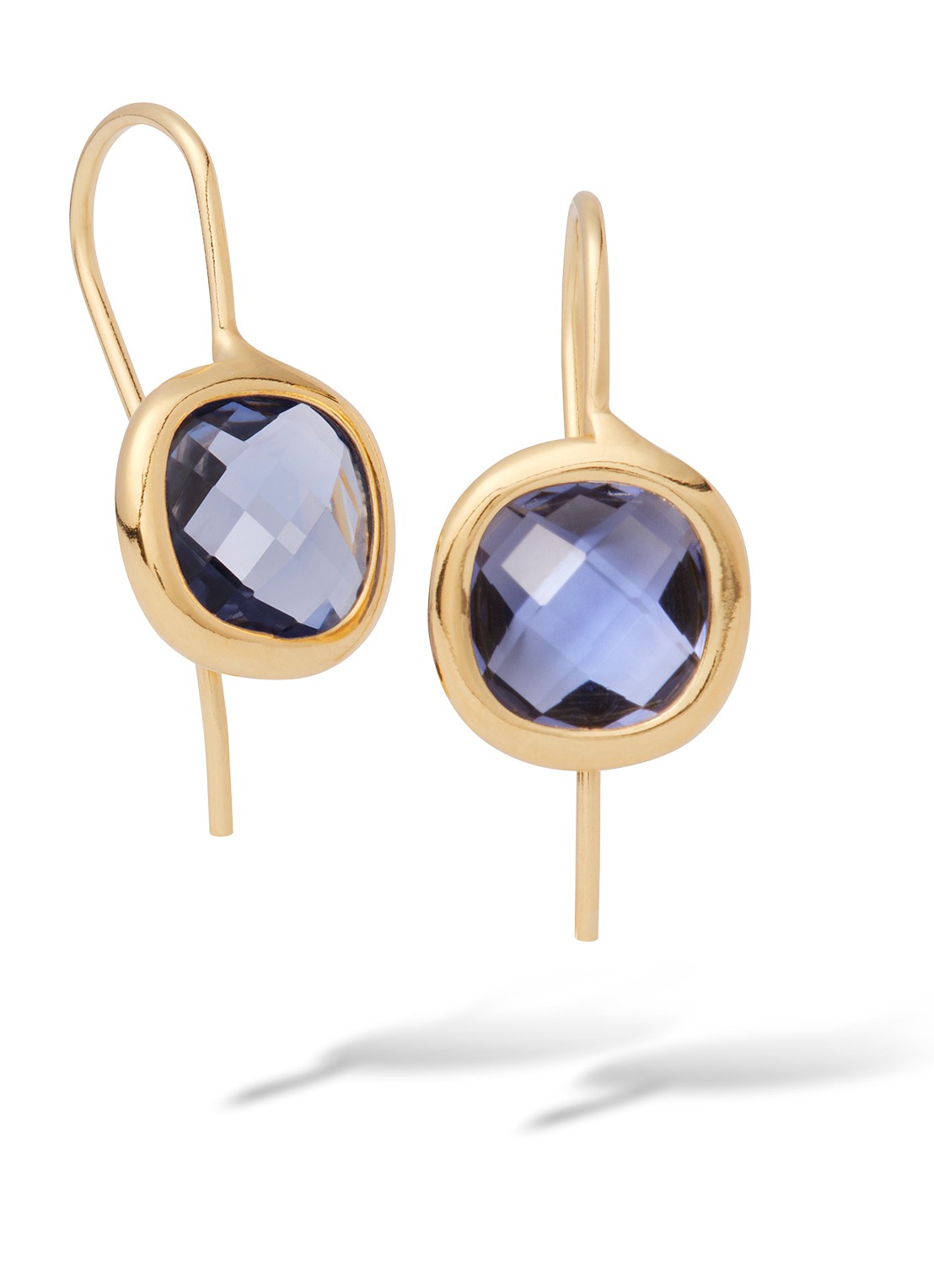 Casa Jewelry Grace oorhangers verguld  - voorkant goud