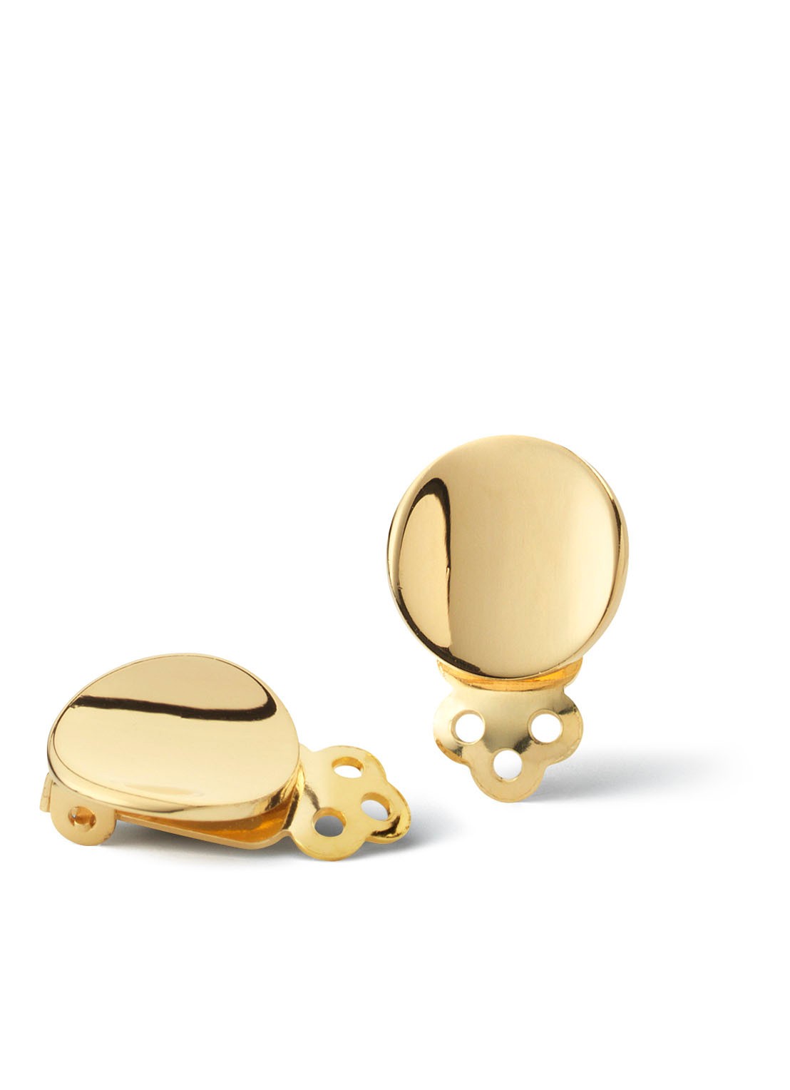 Casa Jewelry Hol oorclips verguld - voorkant goud