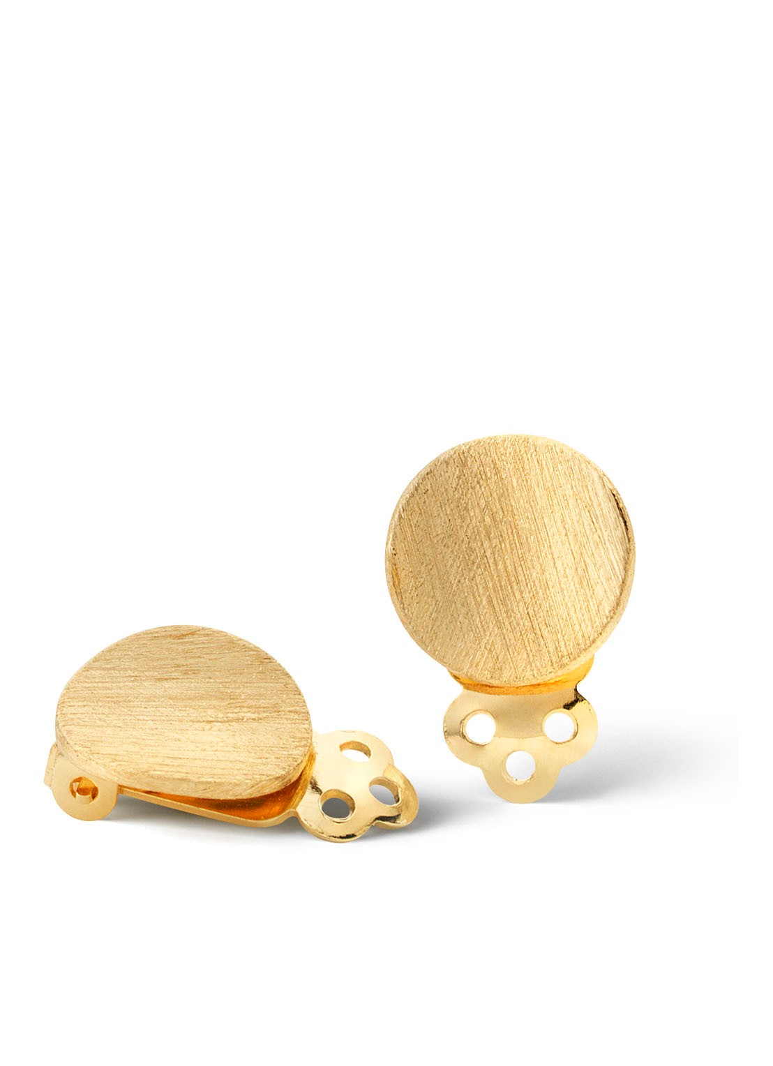 Casa Jewelry Hol oorclips verguld - voorkant goud