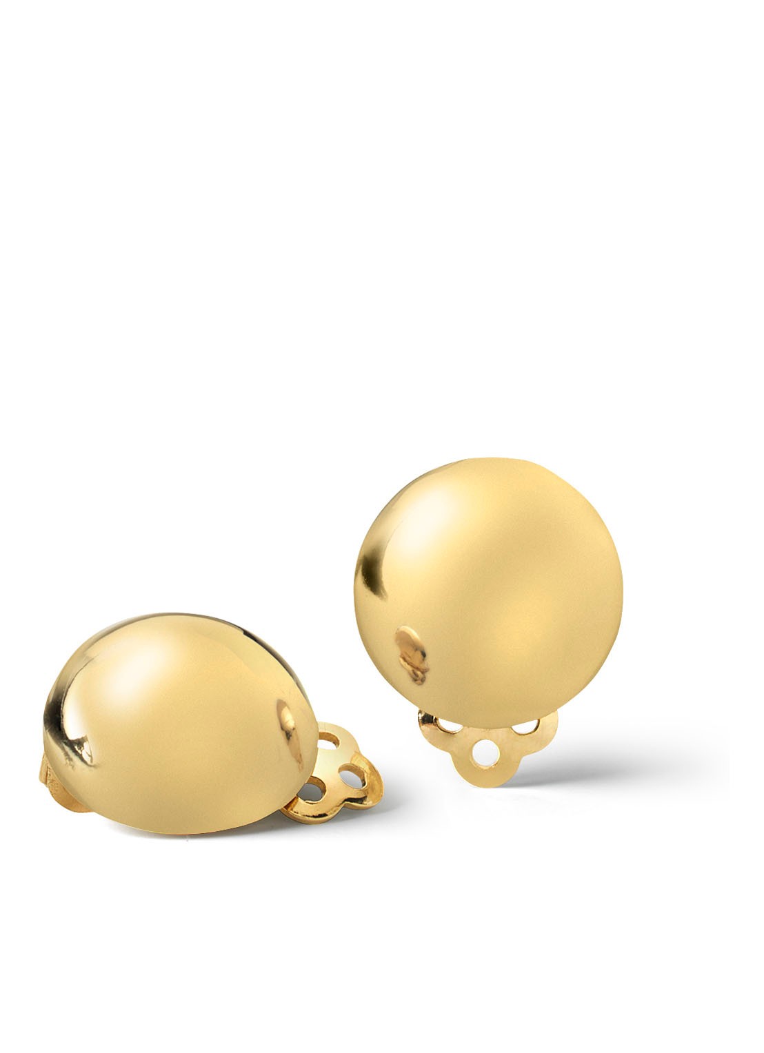 Casa Jewelry Iglo oorclips verguld - voorkant goud