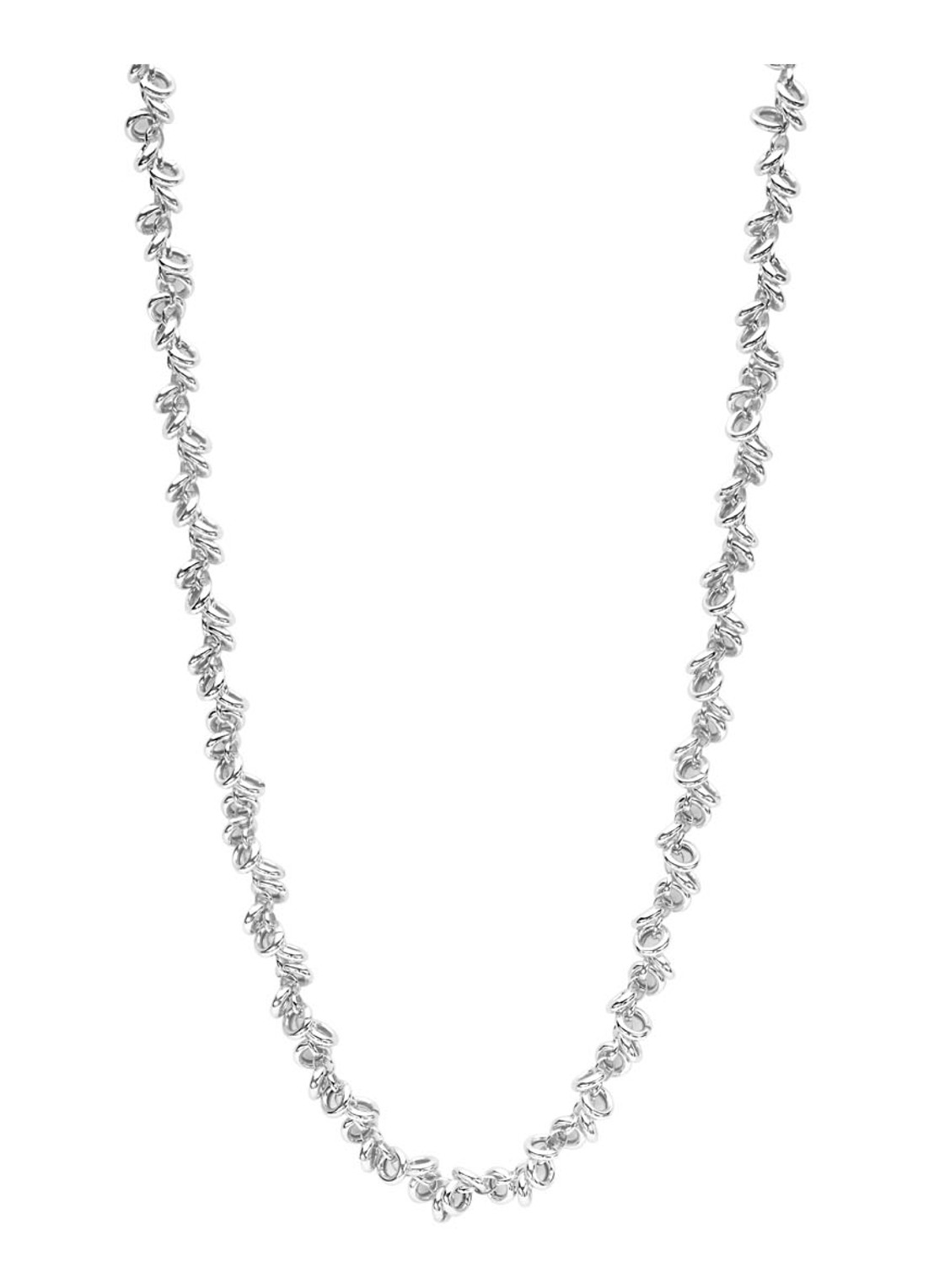 Casa Jewelry Jada ketting van zilver - voorkant zilver