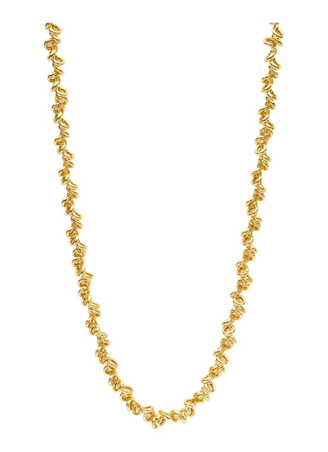 Casa Jewelry Jada ketting verguld - voorkant geelgoud