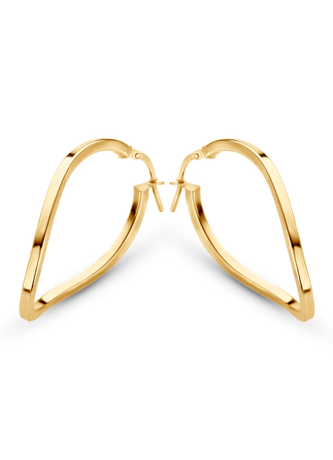 Casa Jewelry Jive oorringen verguld - voorkant goud