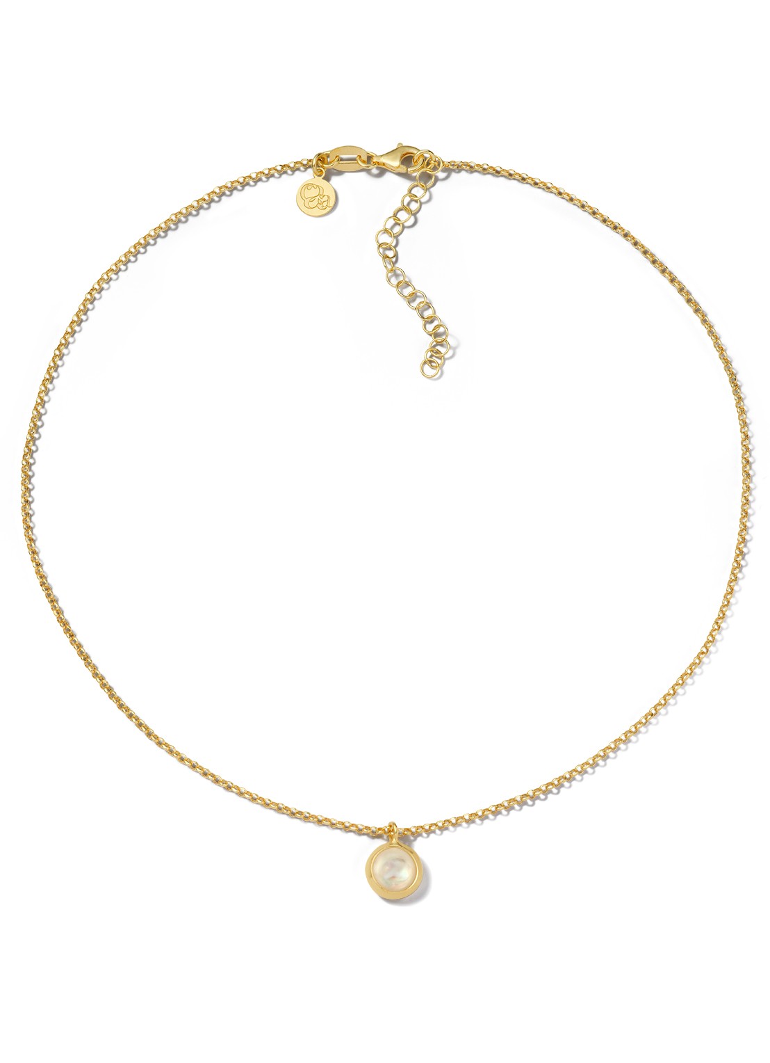 Casa Jewelry Jolie ketting verguld  - voorkant goud