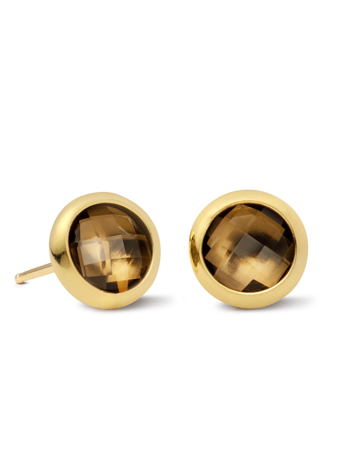 Casa Jewelry Jolie oorknopjes verguld  - voorkant goud