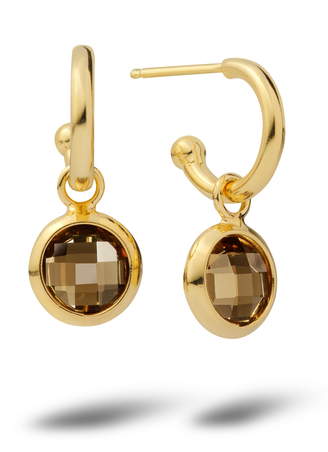 Casa Jewelry Jolie oorringen verguld  - voorkant goud