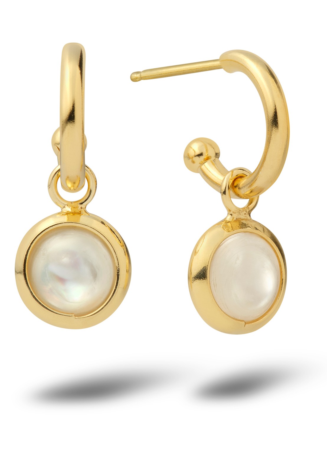 Casa Jewelry Jolie oorringen verguld  - voorkant goud