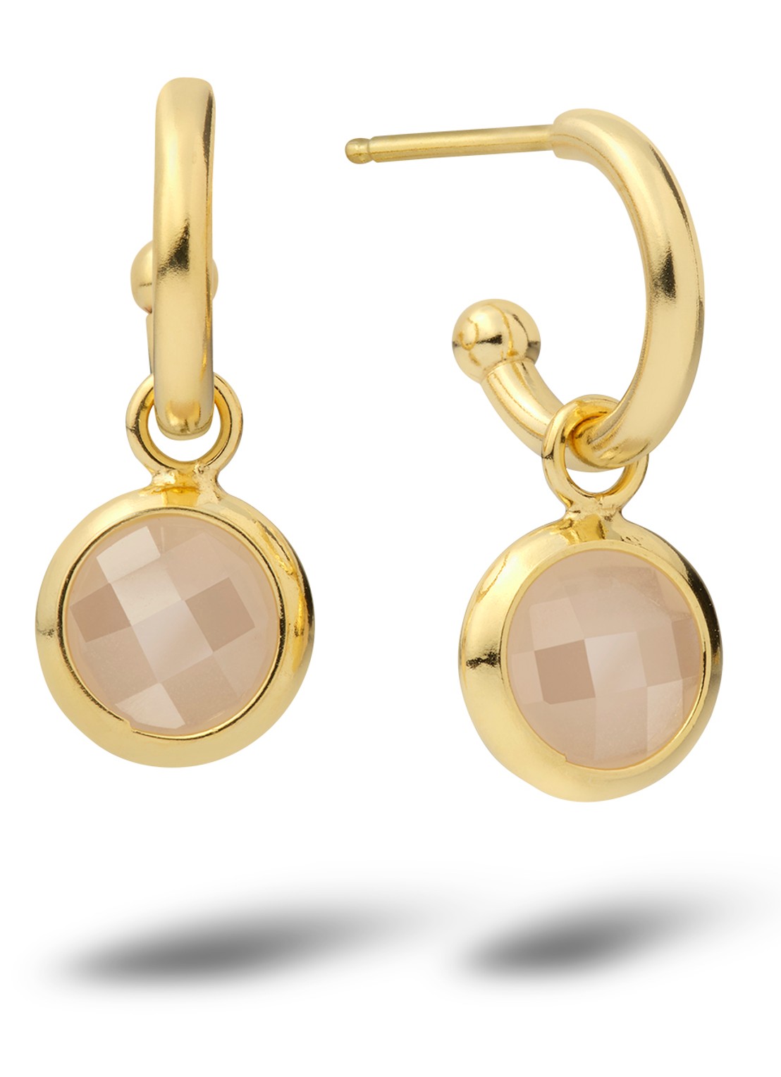 Casa Jewelry Jolie oorringen verguld  - voorkant goud