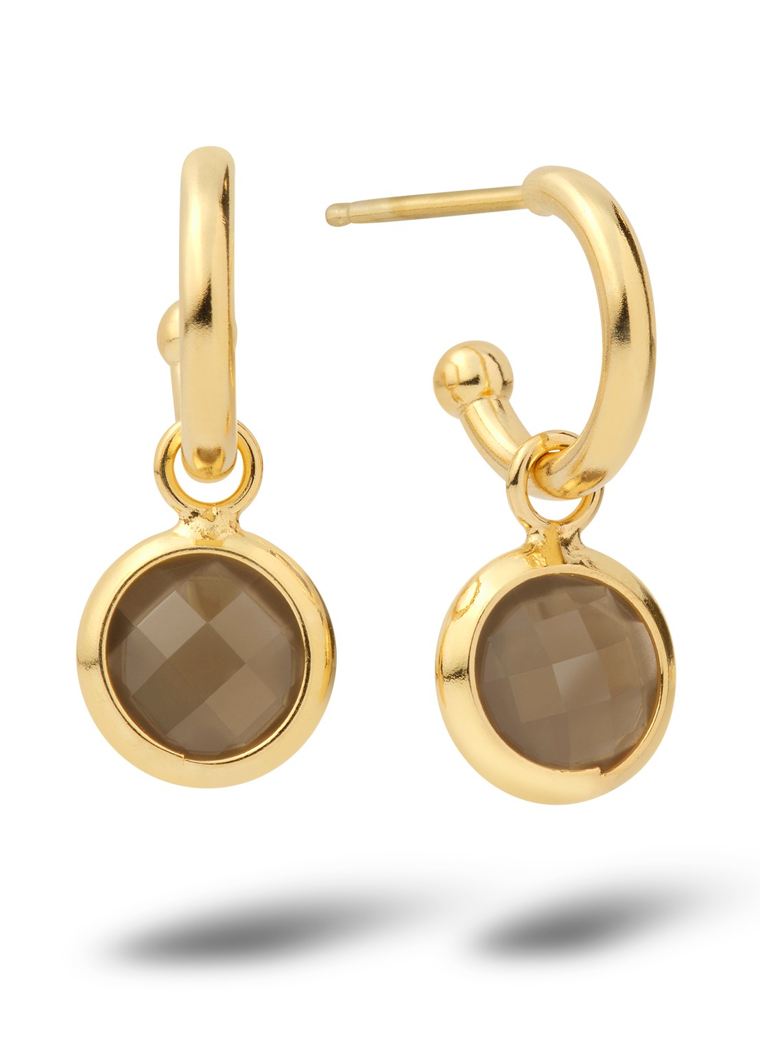 Casa Jewelry Jolie oorringen verguld  - voorkant goud