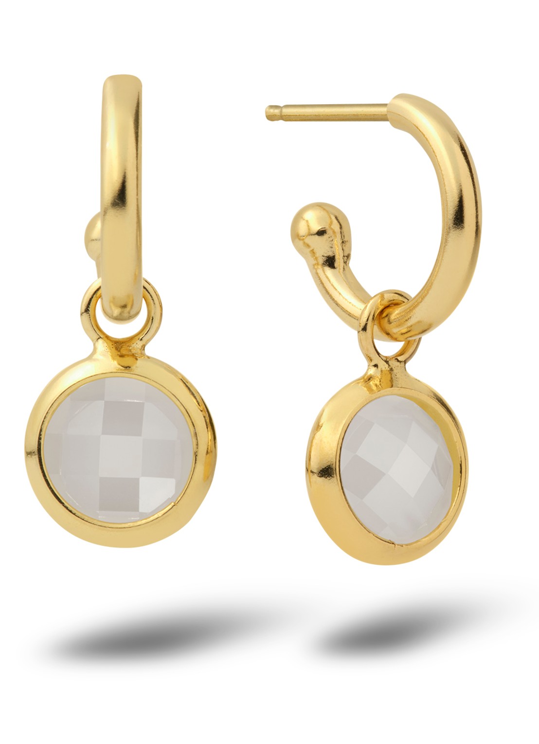 Casa Jewelry Jolie oorringen verguld  - voorkant goud