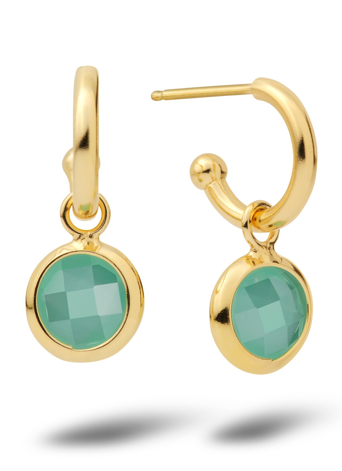 Casa Jewelry Jolie oorringen verguld  - voorkant goud