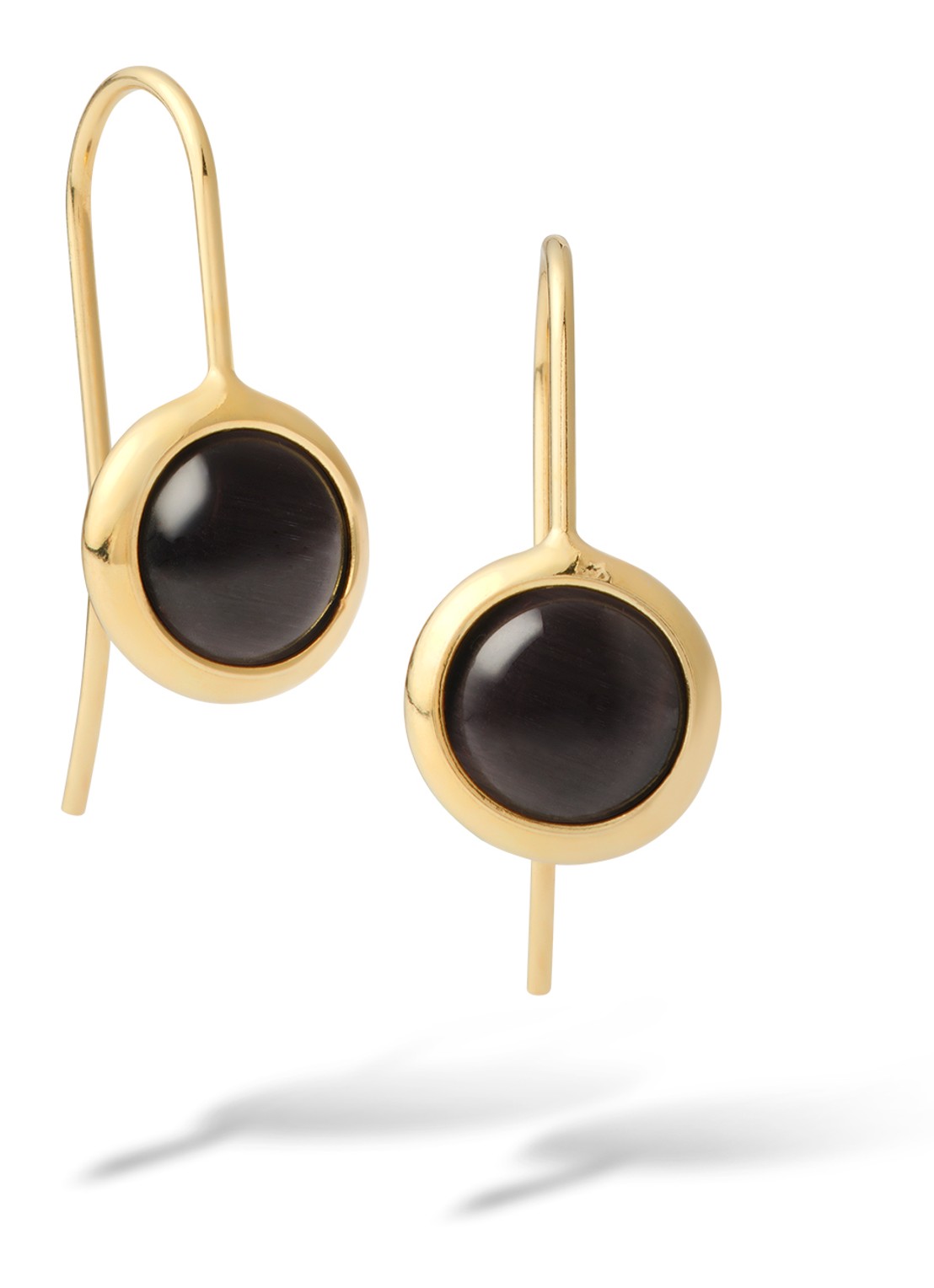 Casa Jewelry Juliette oorhangers verguld  - voorkant goud