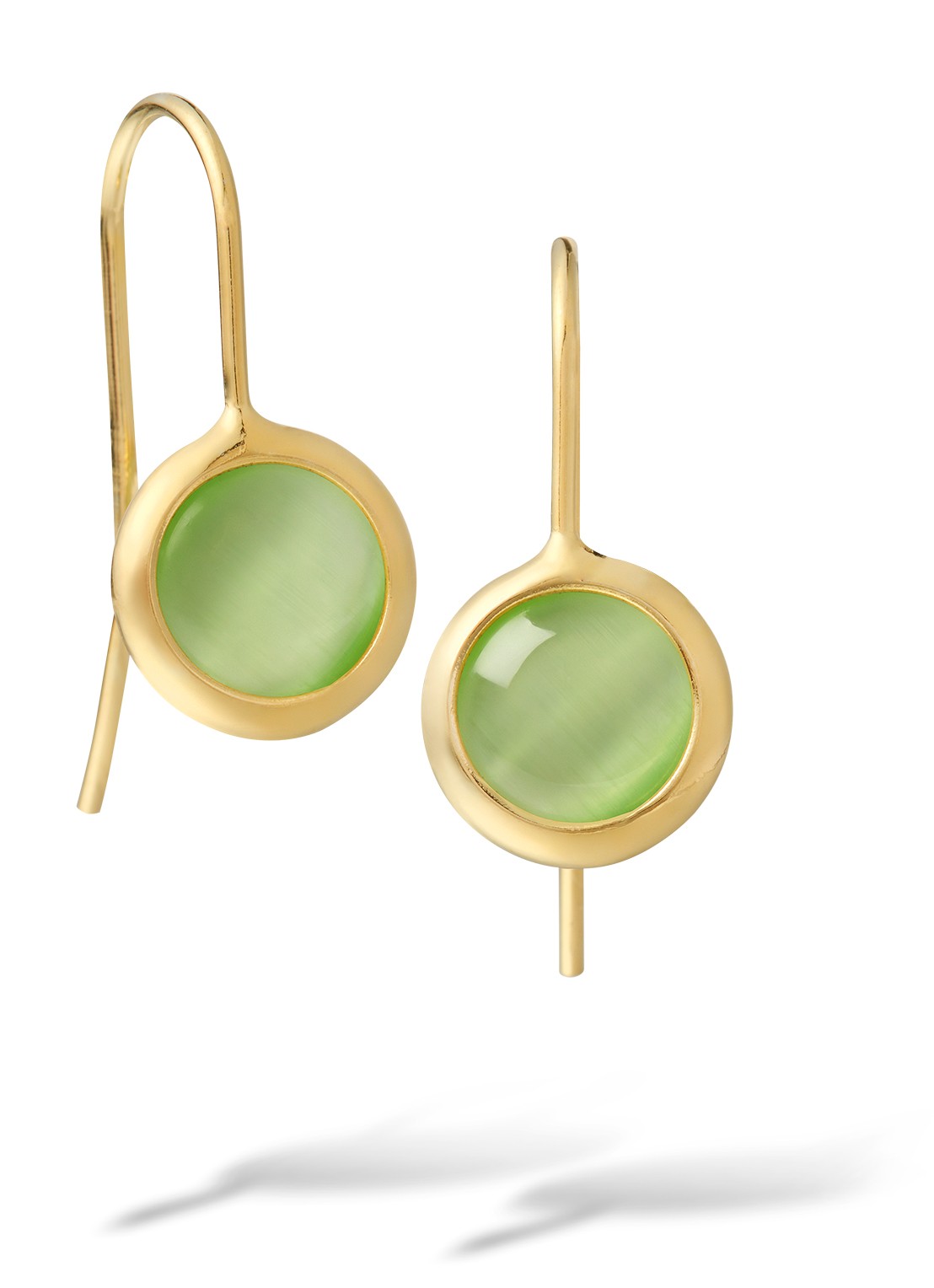 Casa Jewelry Juliette oorhangers verguld - voorkant goud