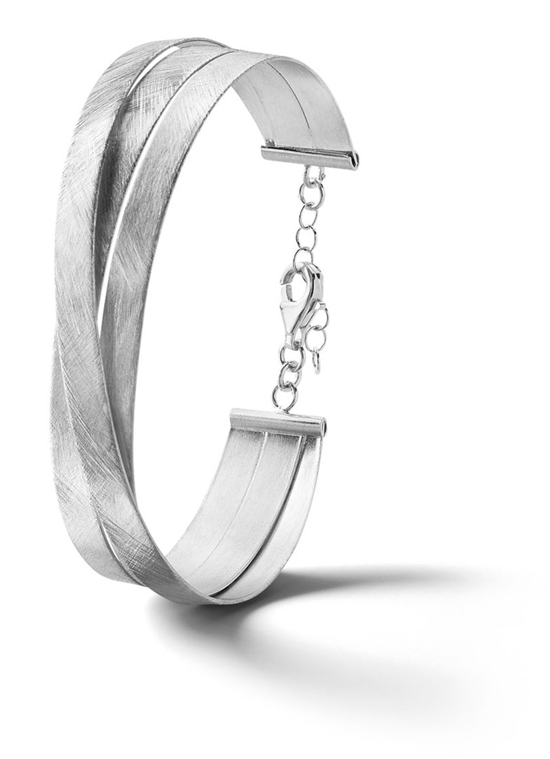 Casa Jewelry Leila bangle van zilver - voorkant zilver