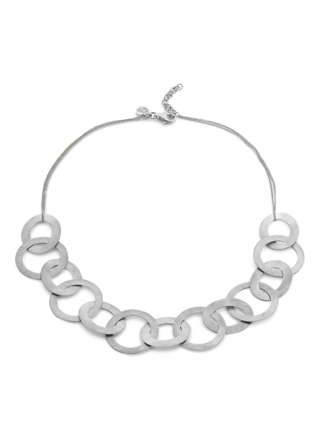 Casa Jewelry Lola ketting van zilver - voorkant zilver