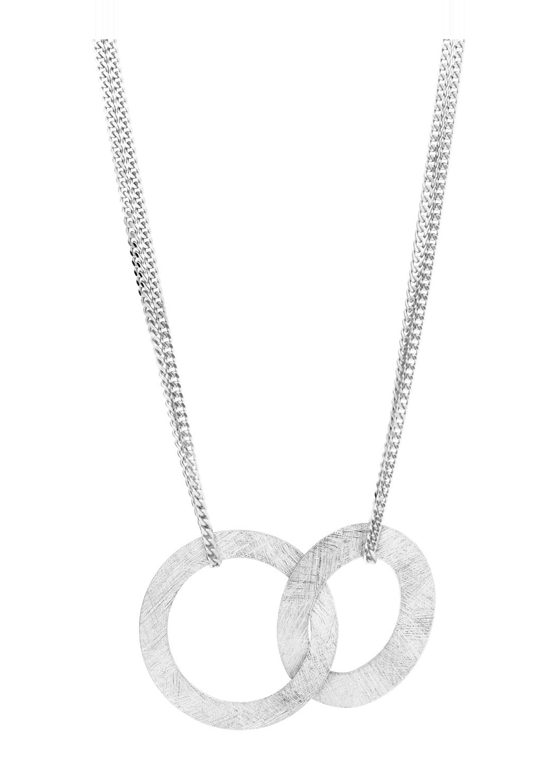 Casa Jewelry Lola ketting van zilver - voorkant zilver