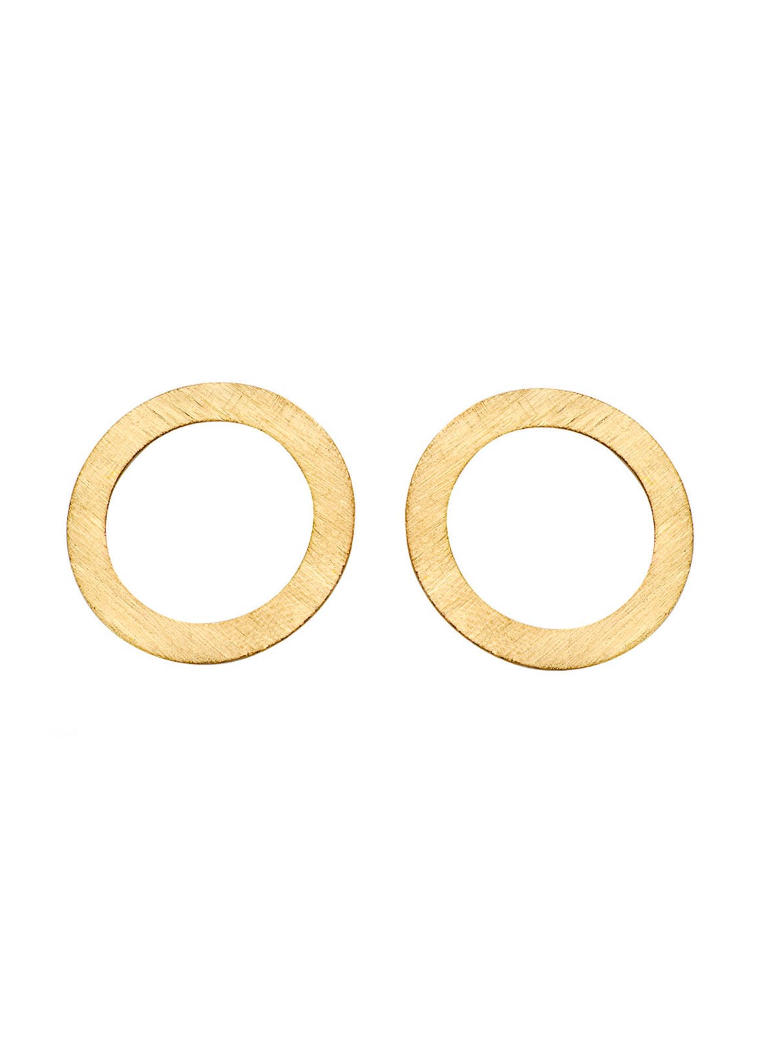 Casa Jewelry Lola oorknopjes verguld - voorkant goud