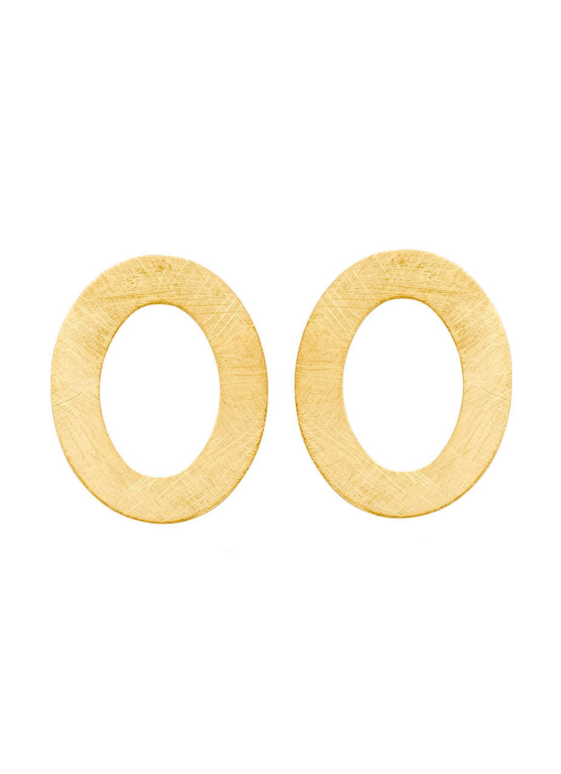 Casa Jewelry Lola oorstekers verguld  - voorkant goud