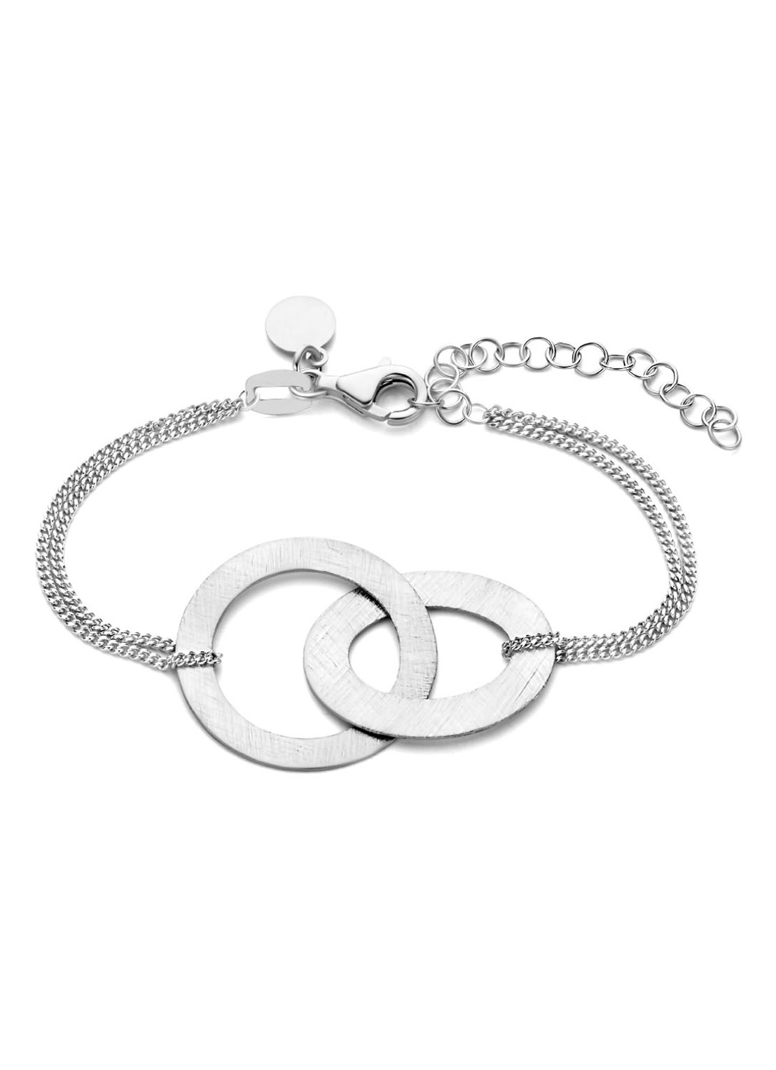 Casa Jewelry Lola S schakelarmband van zilver - voorkant zilver