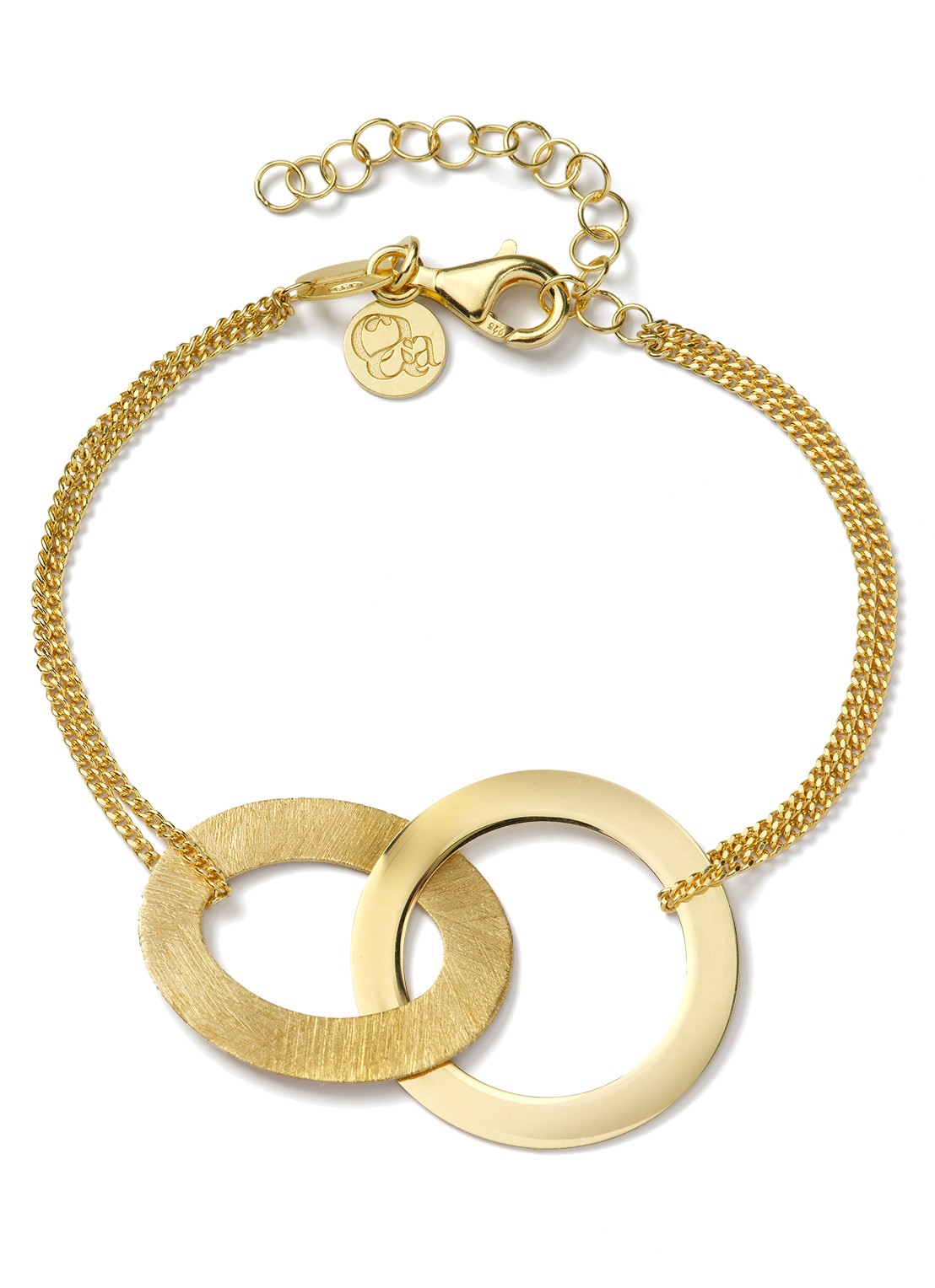 Casa Jewelry Lola Shiny S armband verguld - voorkant goud
