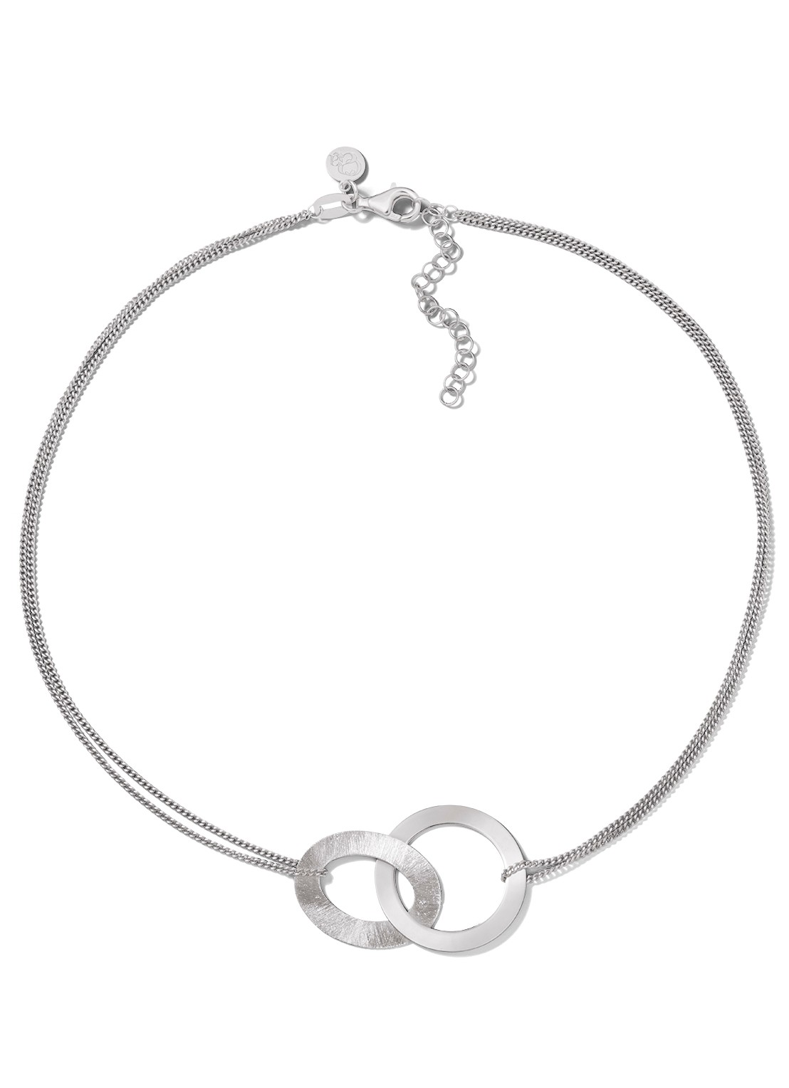 Casa Jewelry Lola Shiny S ketting van zilver  - voorkant zilver
