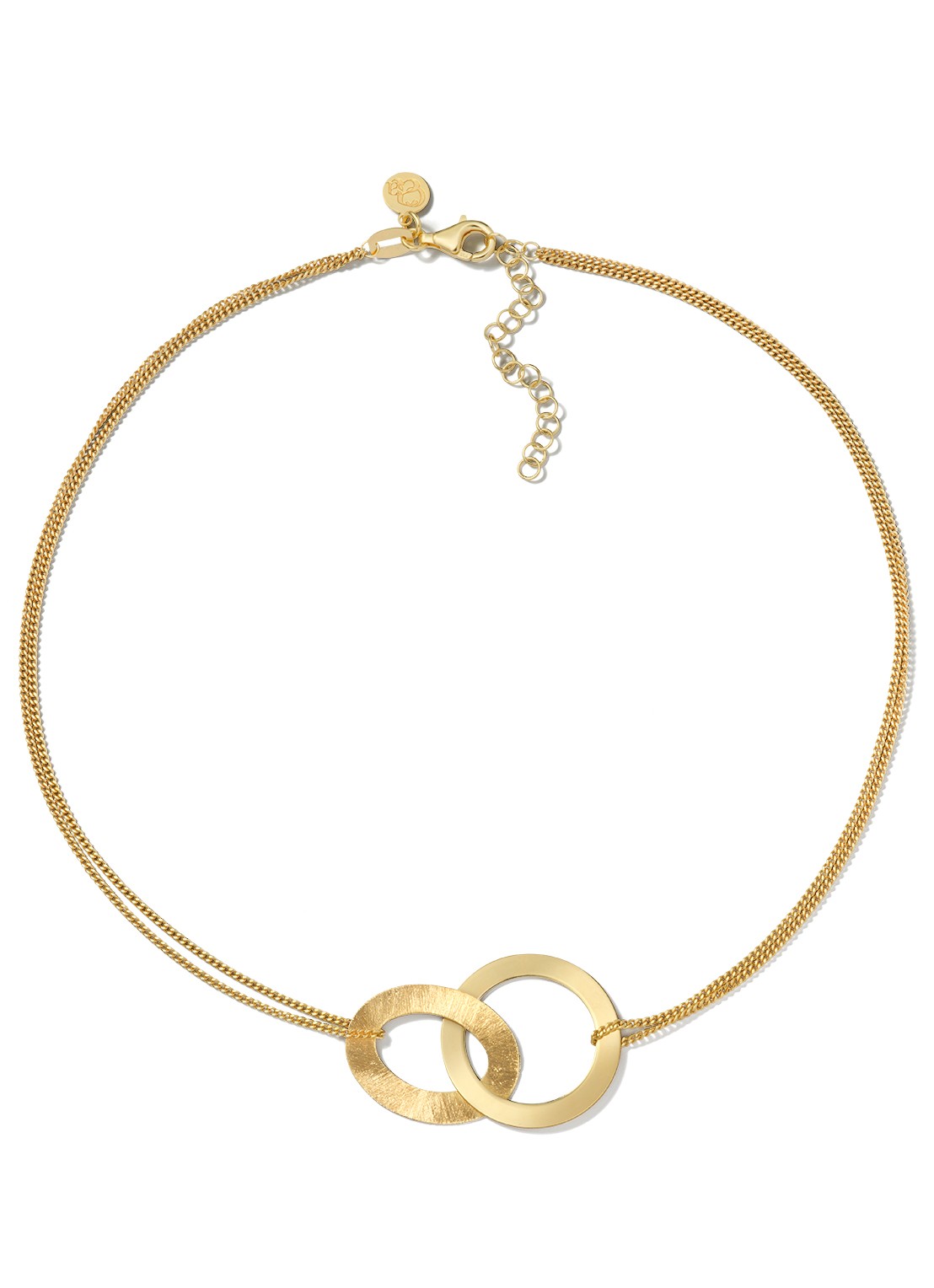 Casa Jewelry Lola Shiny S ketting verguld  - voorkant goud