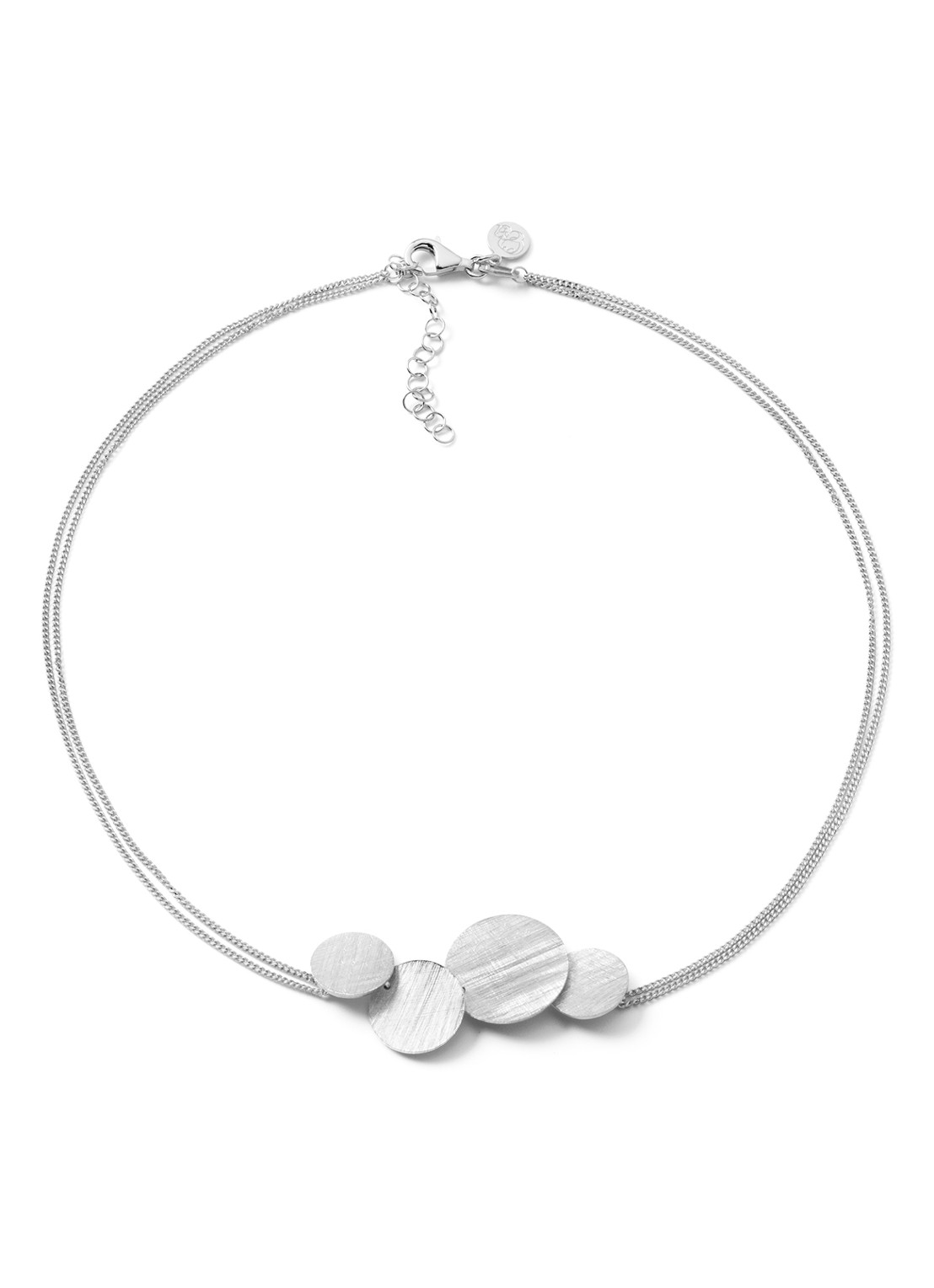 Casa Jewelry Luna ketting van zilver - voorkant zilver