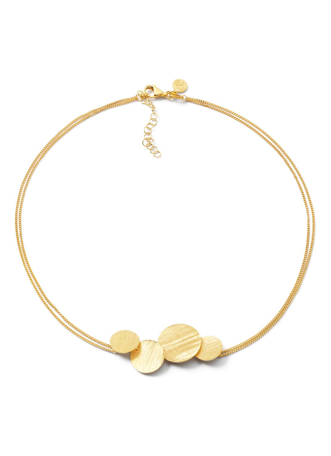Casa Jewelry Luna ketting verguld - voorkant goud