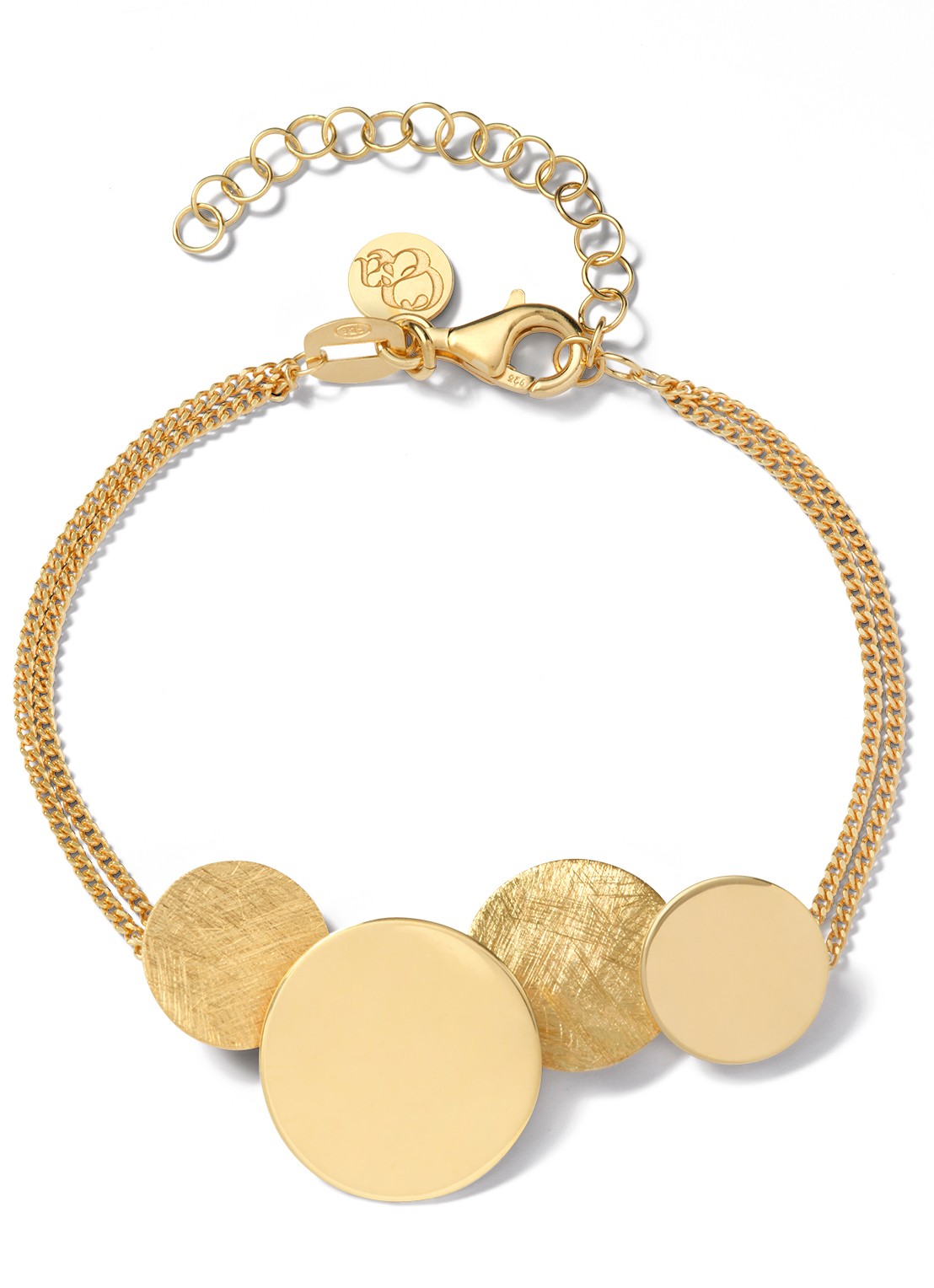 Casa Jewelry Luna Shiny S armband verguld  - voorkant goud