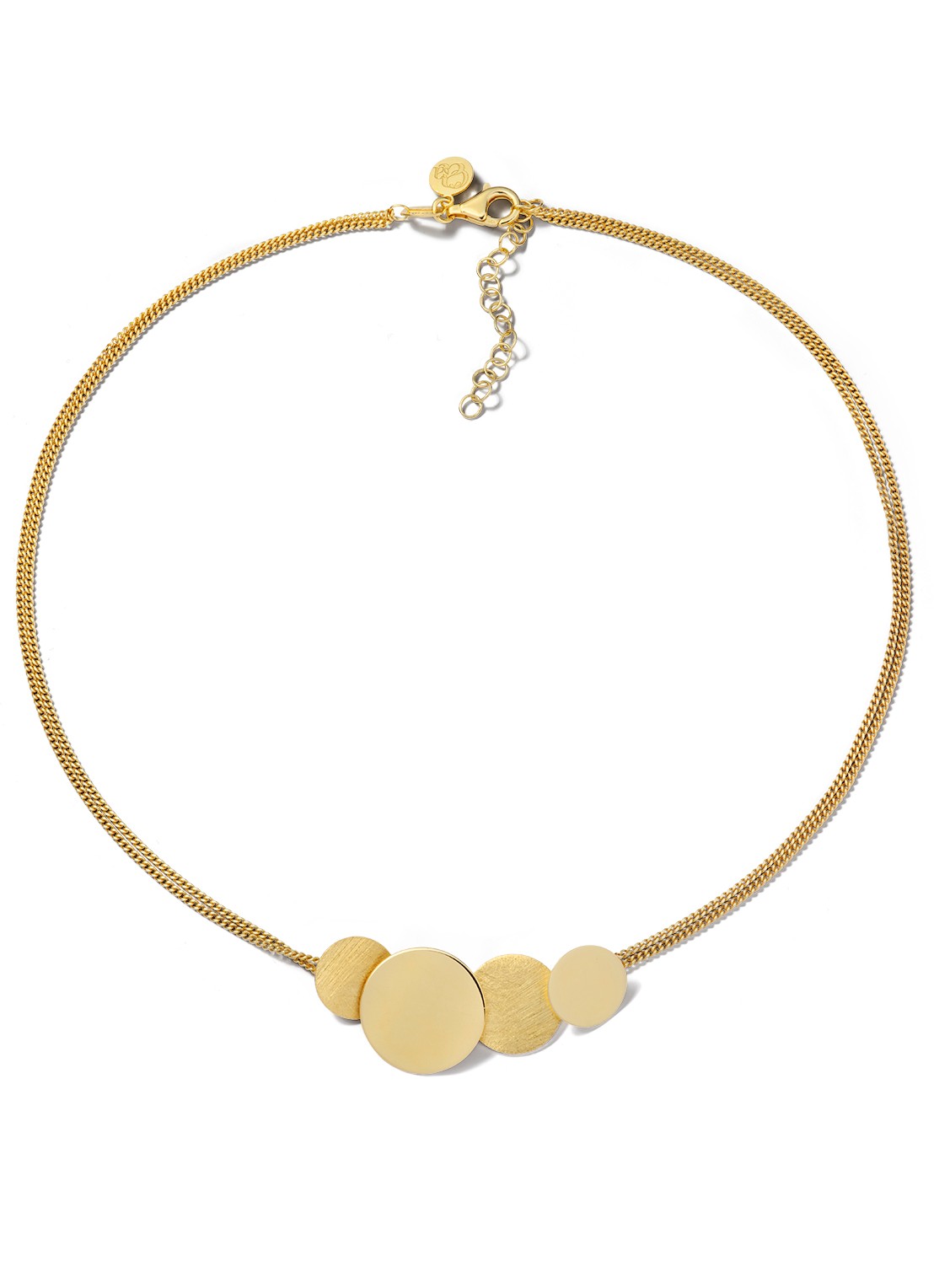 Casa Jewelry Luna Shiny S ketting verguld - voorkant goud