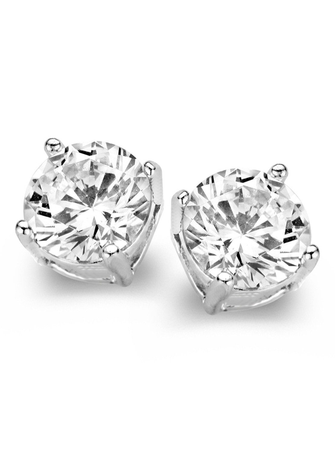 Casa Jewelry Marry L oorknopjes van zilver - voorkant zilver