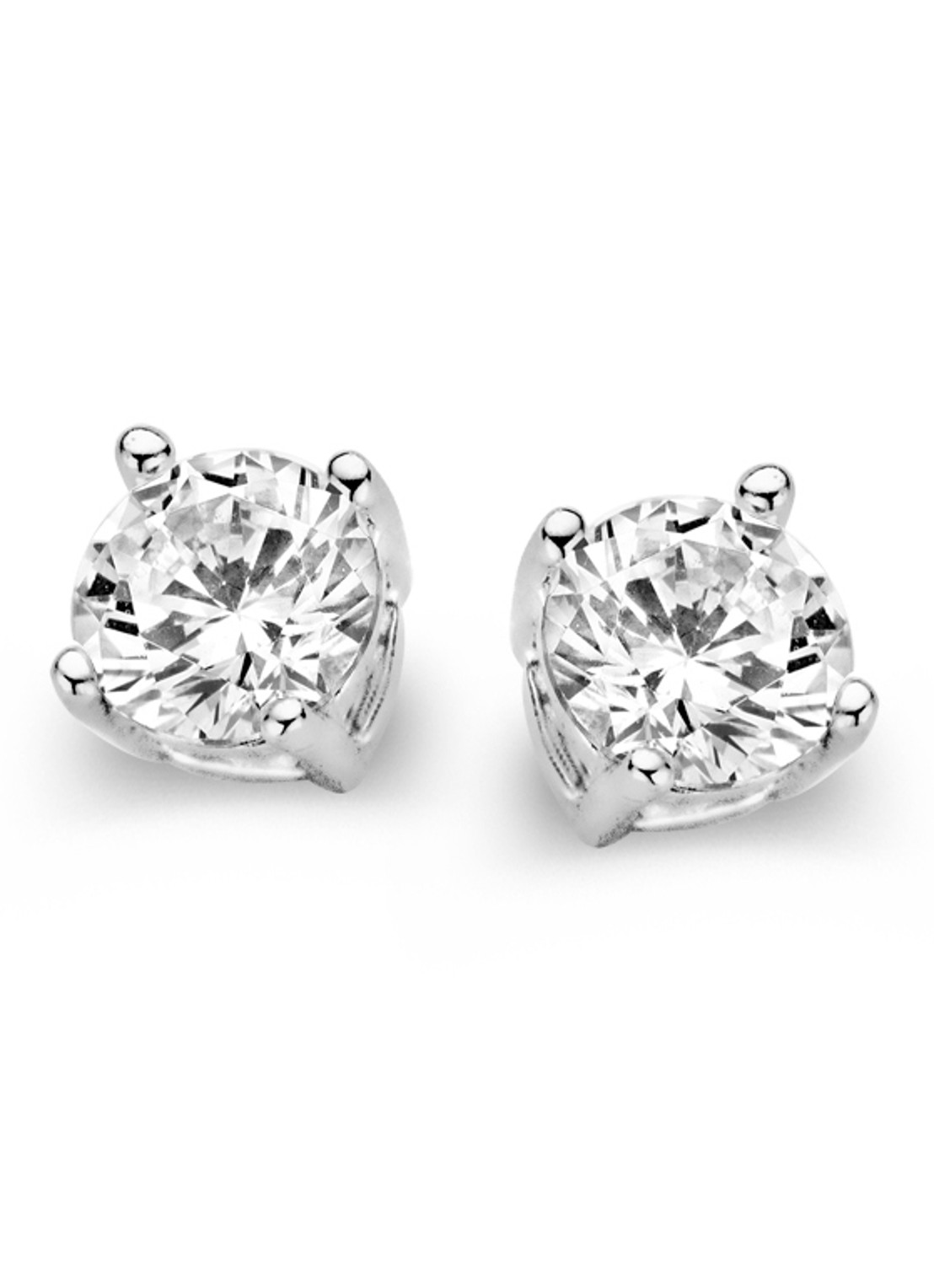 Casa Jewelry Marry M oorknopjes van zilver - voorkant zilver