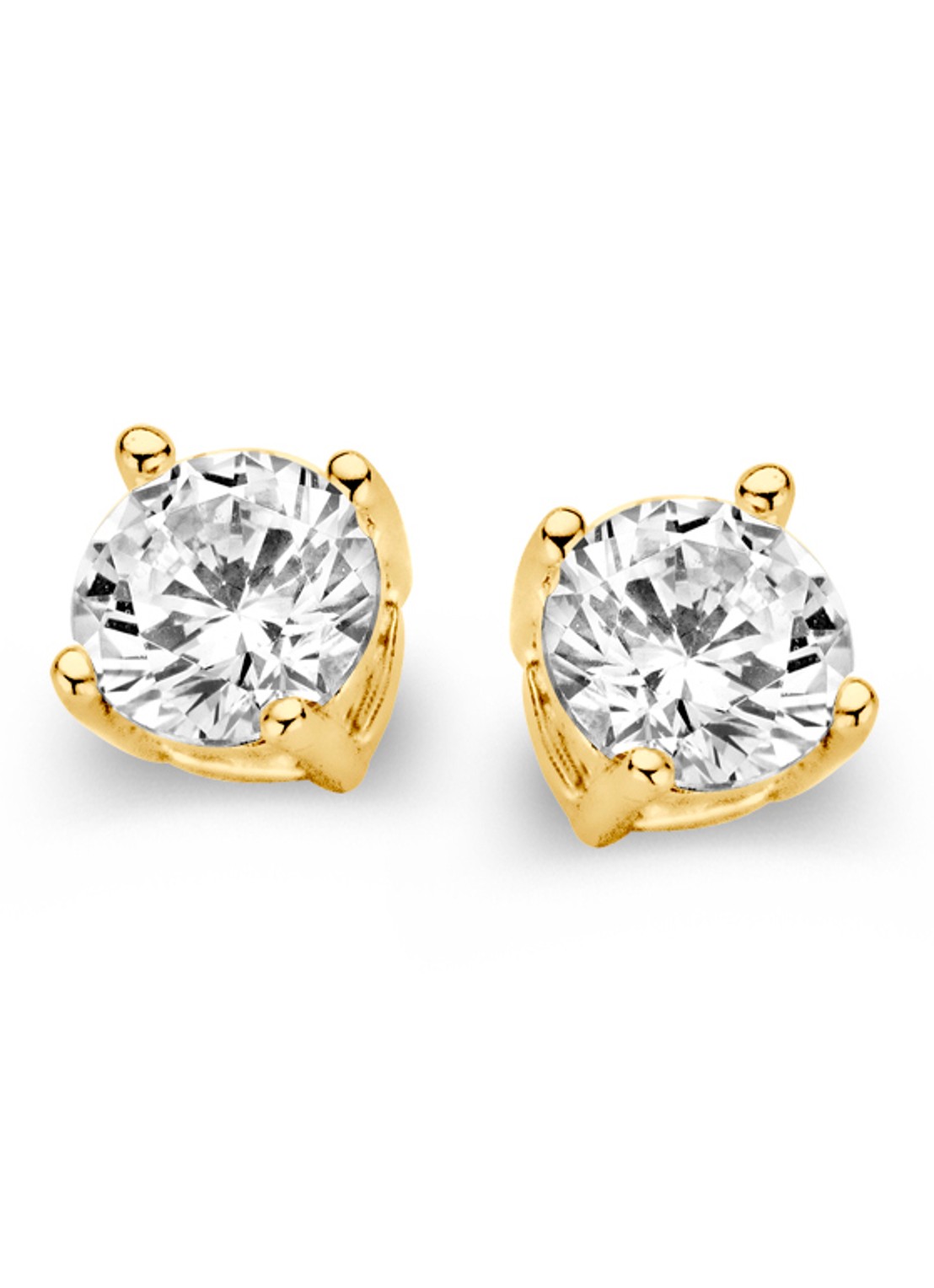 Casa Jewelry Marry M oorknopjes verguld - voorkant goud