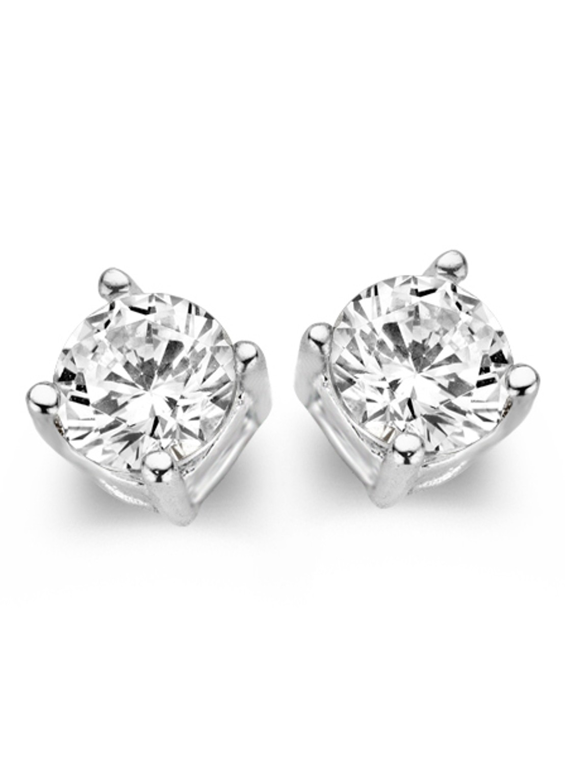 Casa Jewelry Marry S oorknopjes van zilver - voorkant zilver