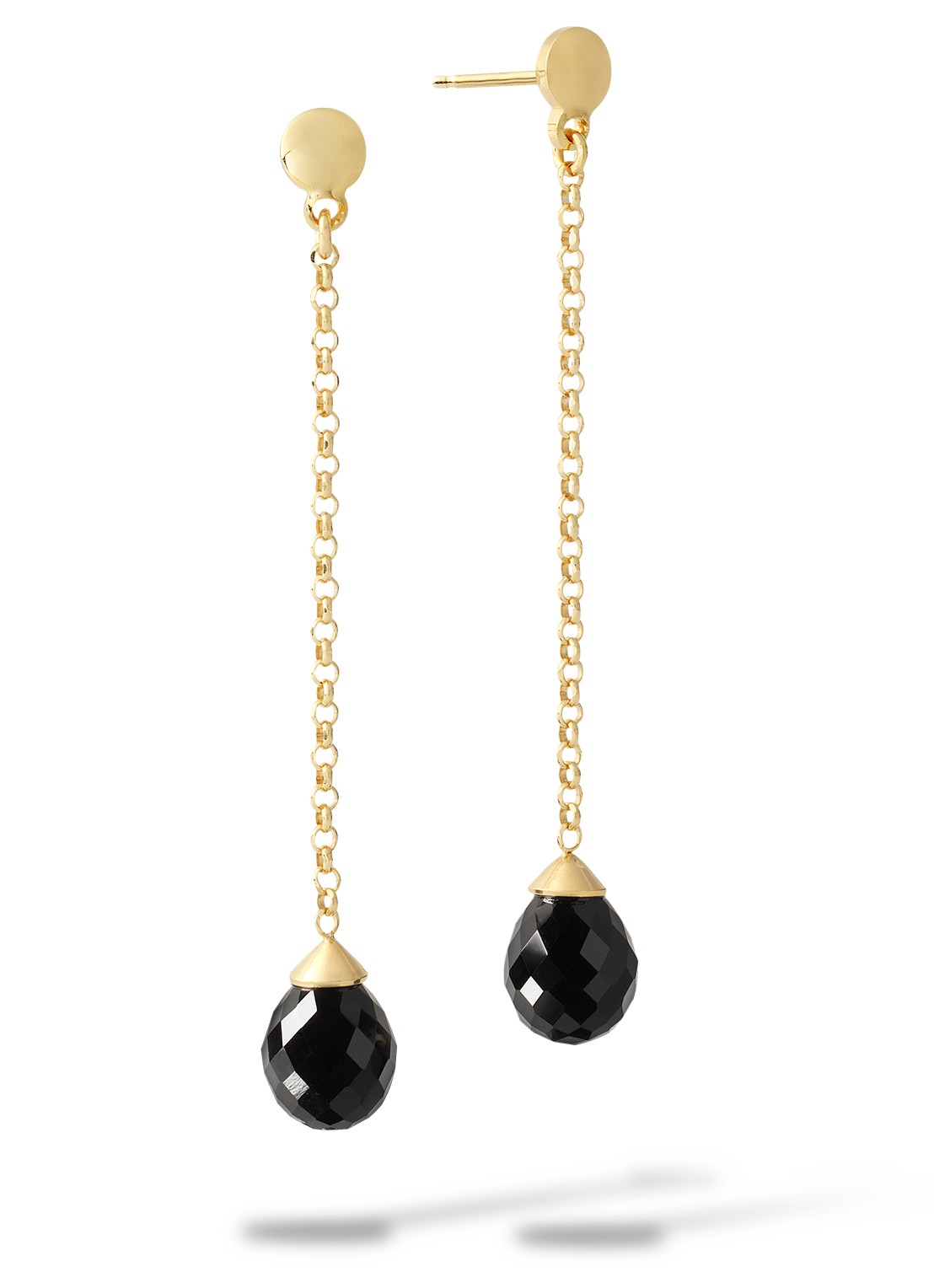 Casa Jewelry Max oorstekers verguld  - voorkant goud