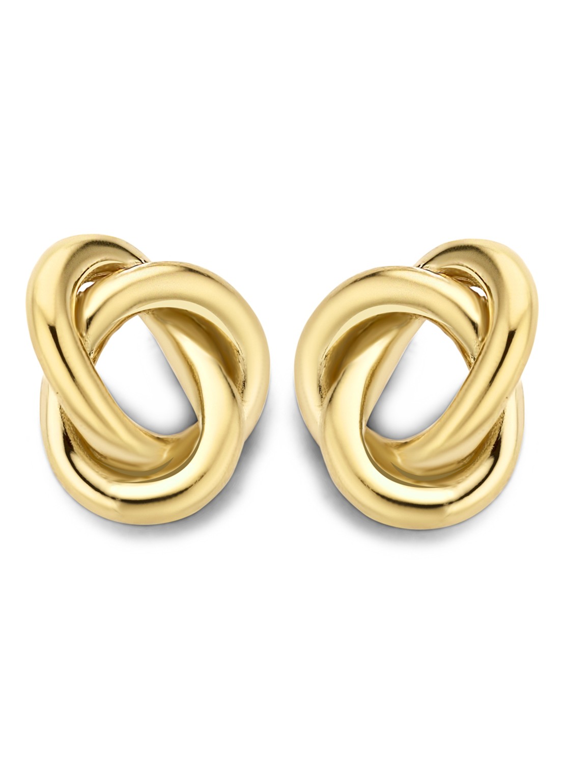 Casa Jewelry Merino oorstekers verguld - voorkant goud
