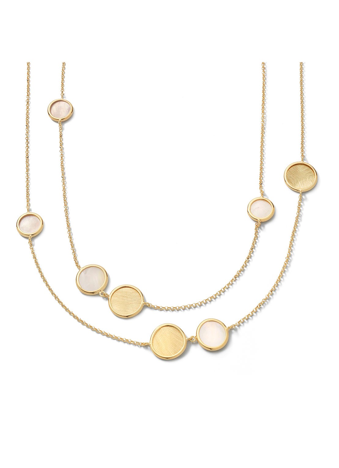 Casa Jewelry Minou ketting verguld - voorkant goud
