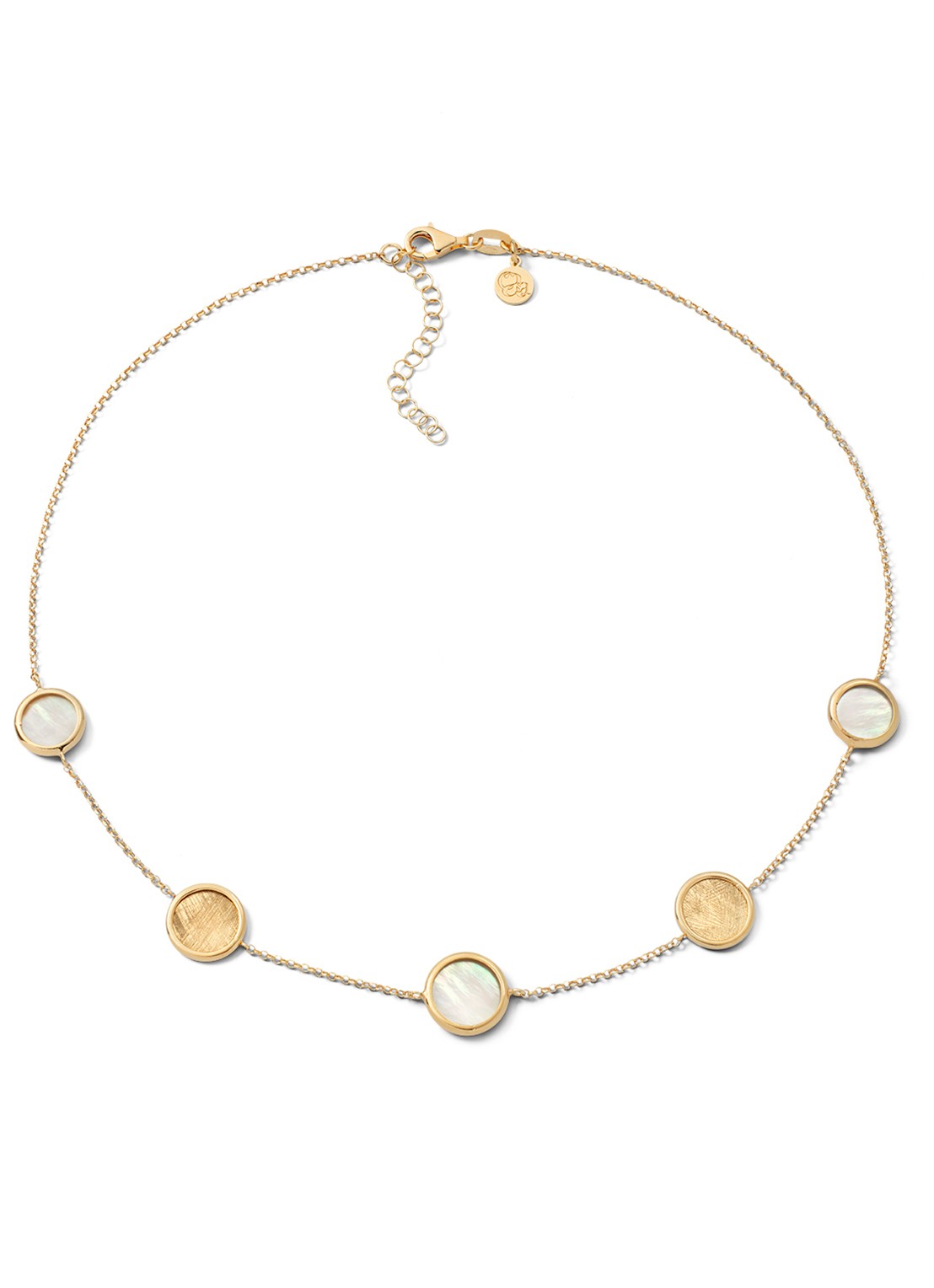 Casa Jewelry Minou Mini ketting verguld - voorkant goud