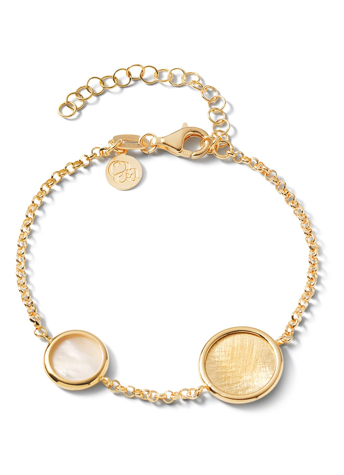 Casa Jewelry Minou schakelarmband verguld - voorkant goud