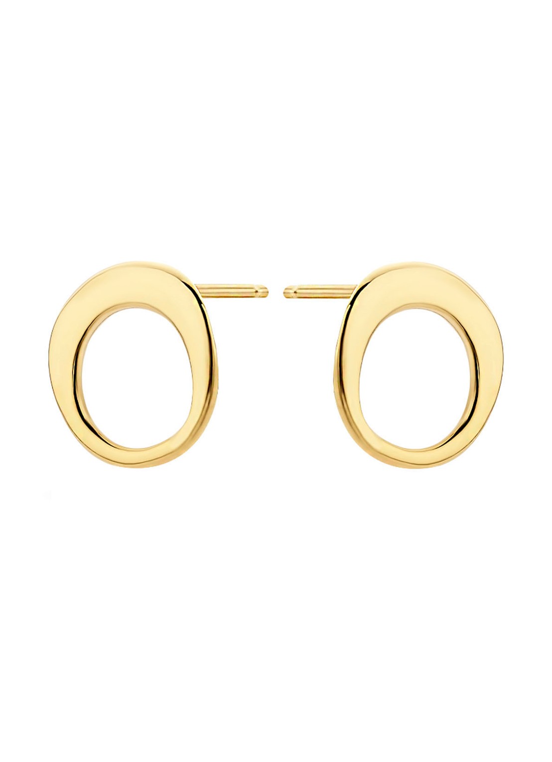 Casa Jewelry Noblesse S oorknopjes verguld - voorkant goud