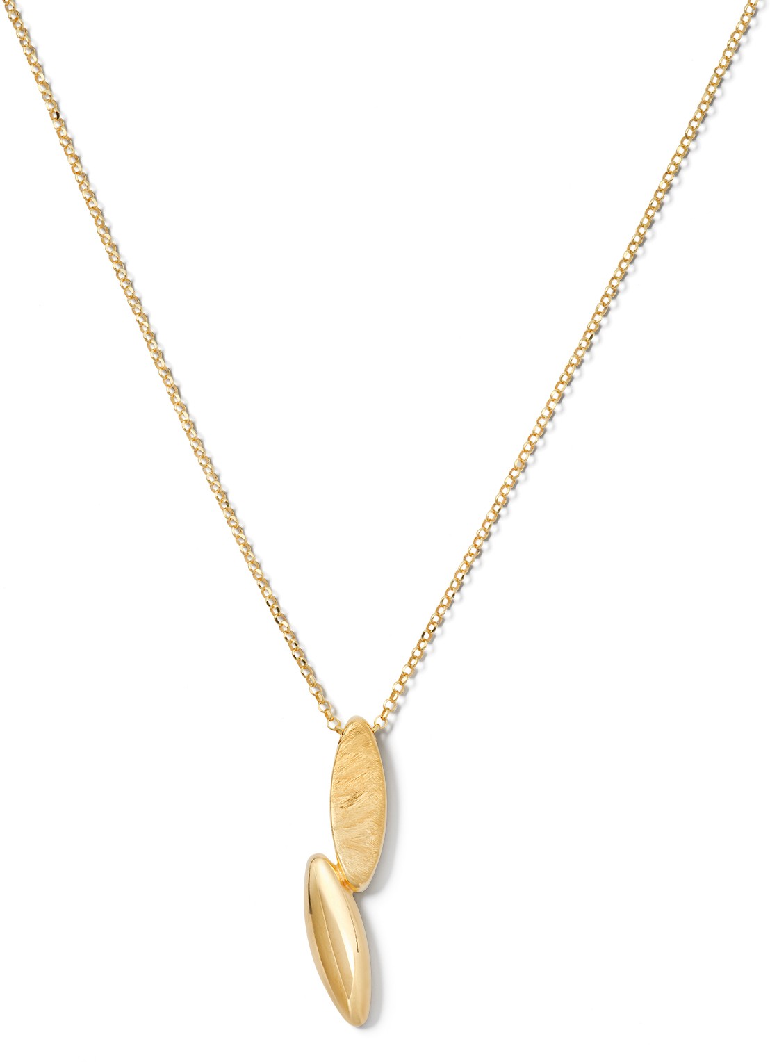 Casa Jewelry Odil ketting verguld - voorkant goud