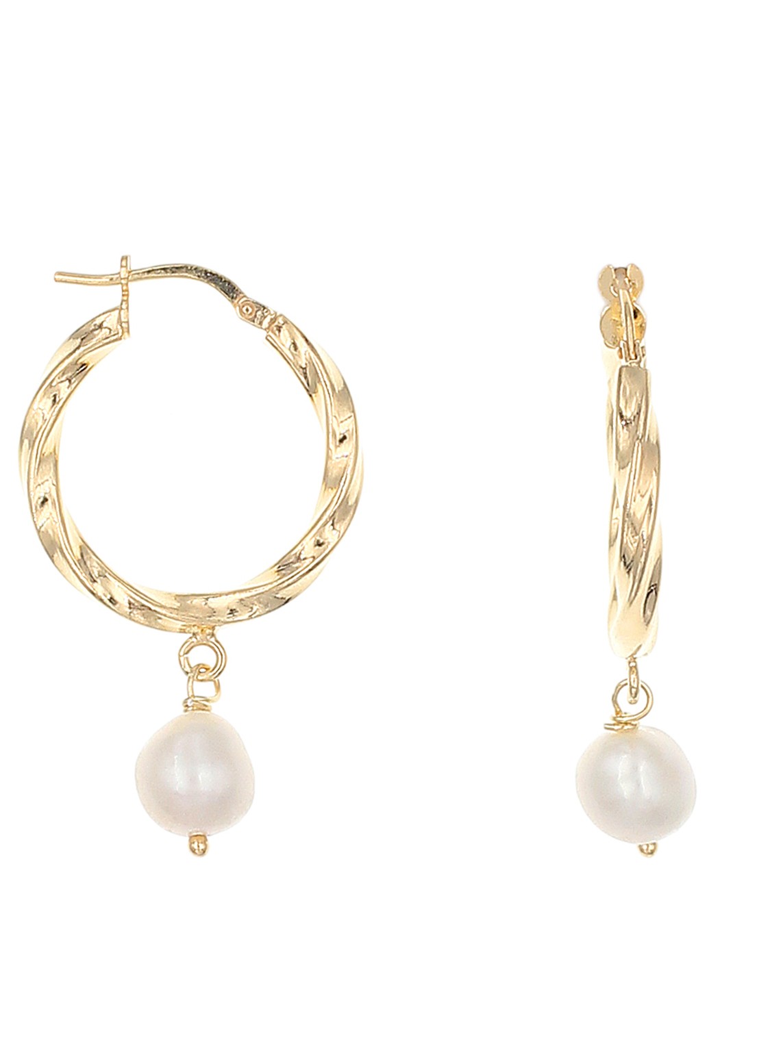 Casa Jewelry Olivia oorringen verguld - voorkant goud