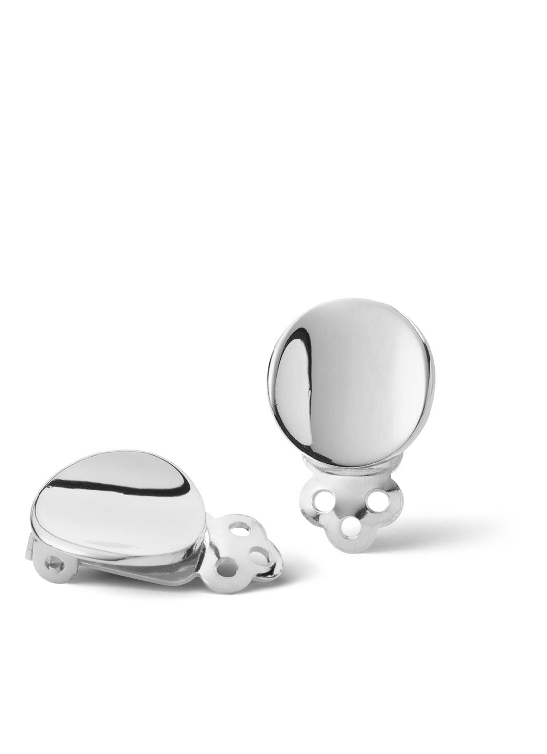 Casa Jewelry Oorclips van zilver - voorkant zilver